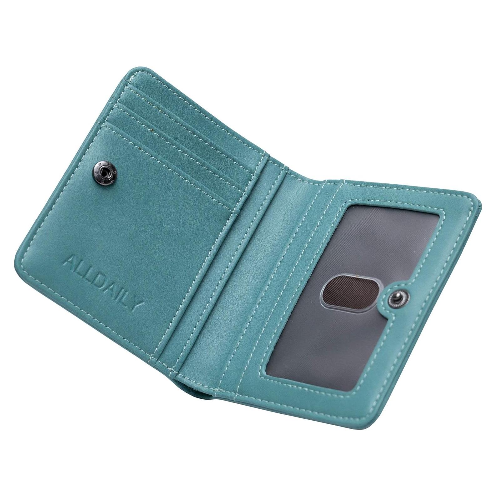 Billetera RFID Compacta Alldaily para Mujeres Azul Purista
