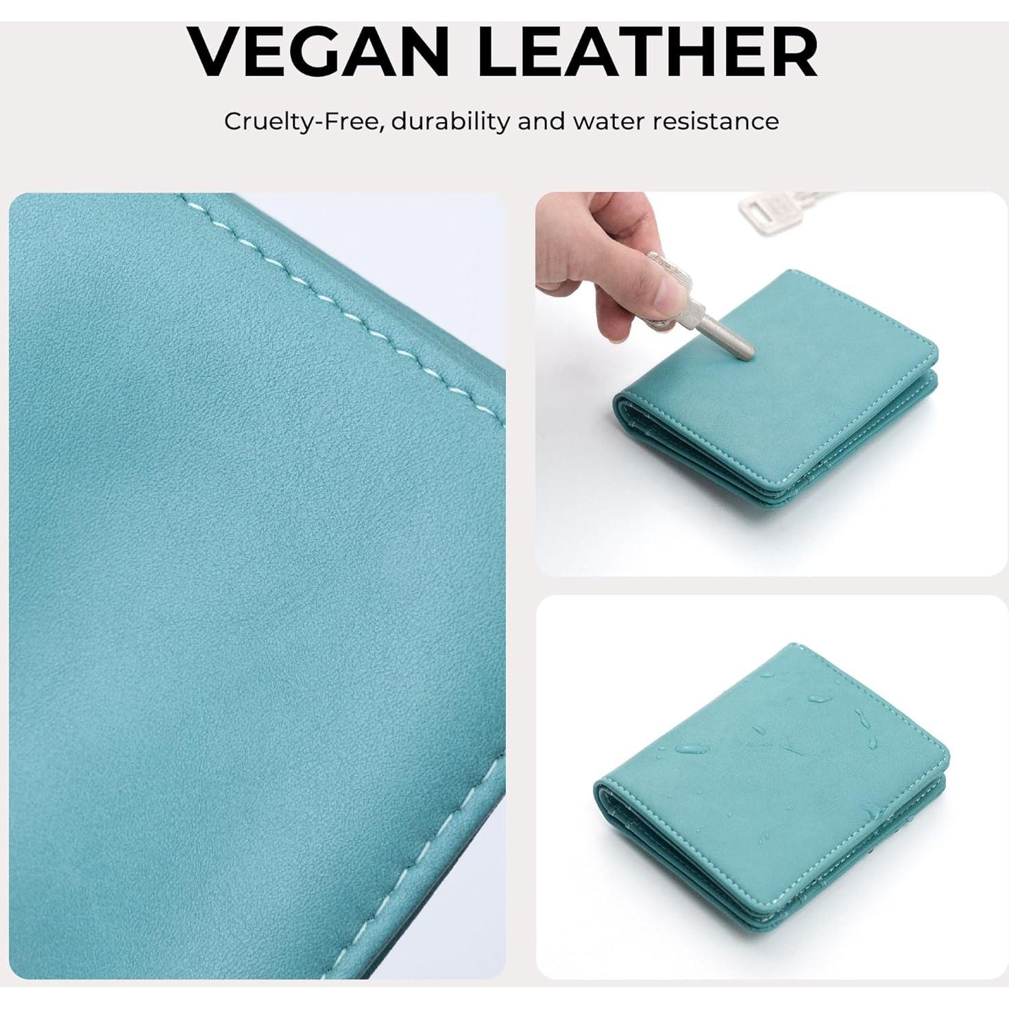 Billetera RFID Compacta Alldaily para Mujeres Azul Purista