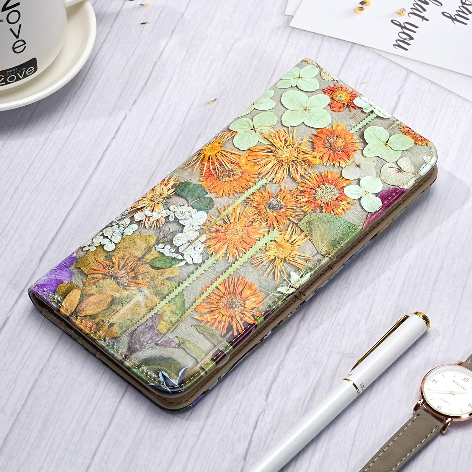 Cartera delgada APHISON de cuero PU con bloqueo RFID para mujeres