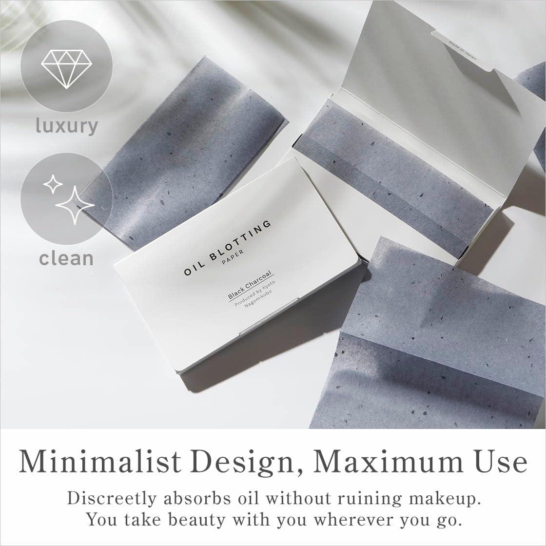 Papel Absorbente de Aceite 100 Hojas Washi Japonés Carbono