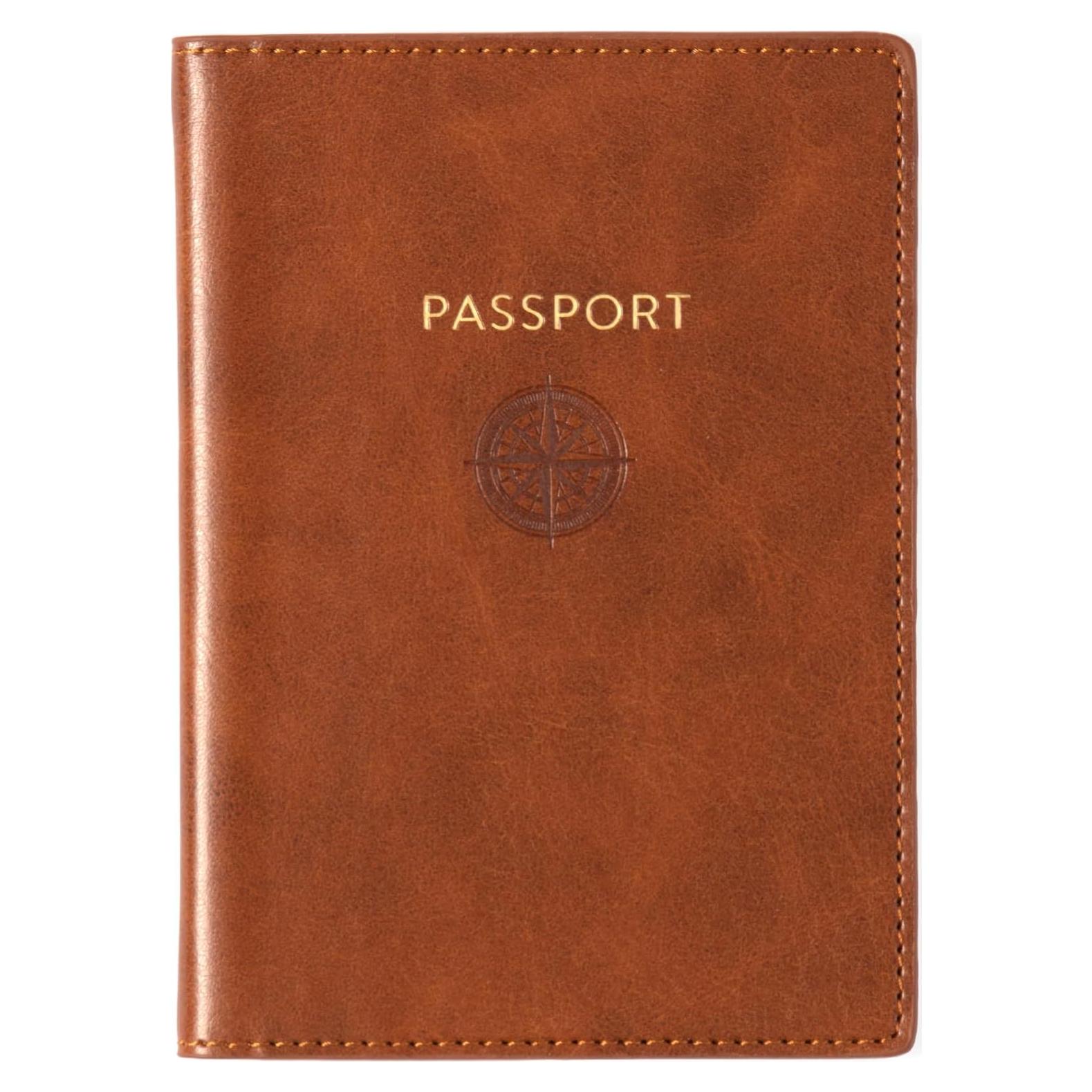 Funda para Pasaporte Eccolo Rosa - Cuero Sintético Premium, 13.97x10.16 cm