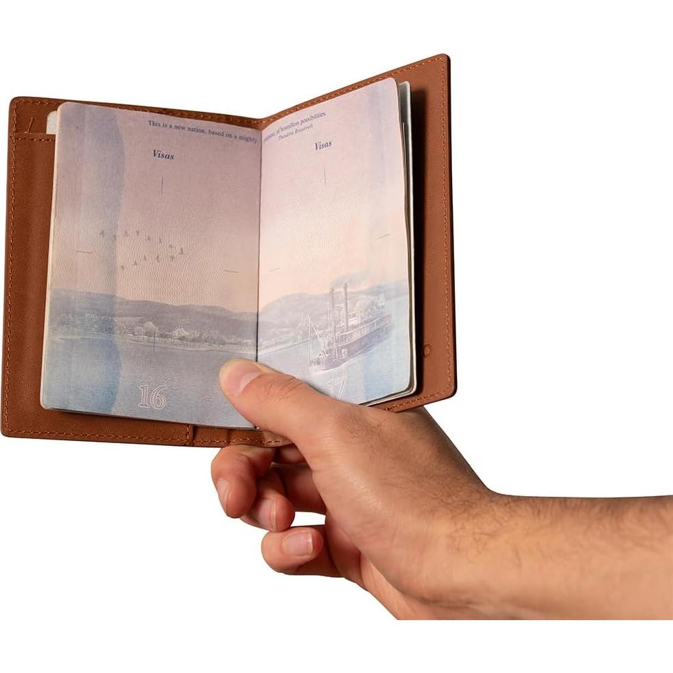 Funda para Pasaporte Eccolo Rosa - Cuero Sintético Premium, 13.97x10.16 cm