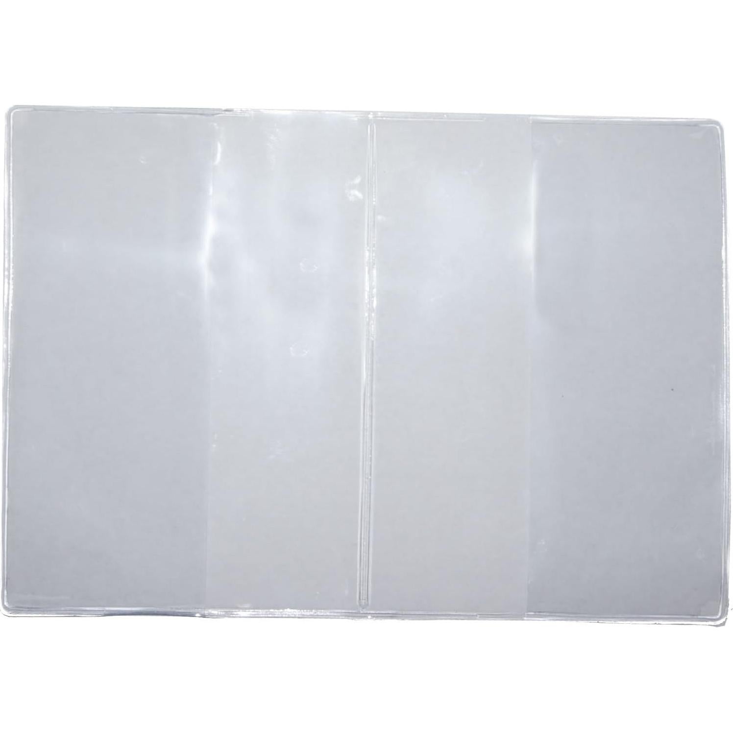 Juego de 2 Fundas de Pasaporte Plástico Vinílico Transparente