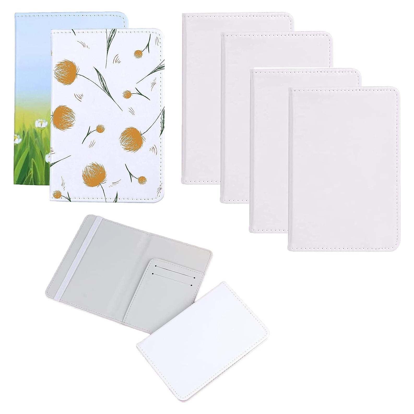 Cubiertas para Pasaporte de Cuero PU Haomian - 4 Piezas, RFID, Negro