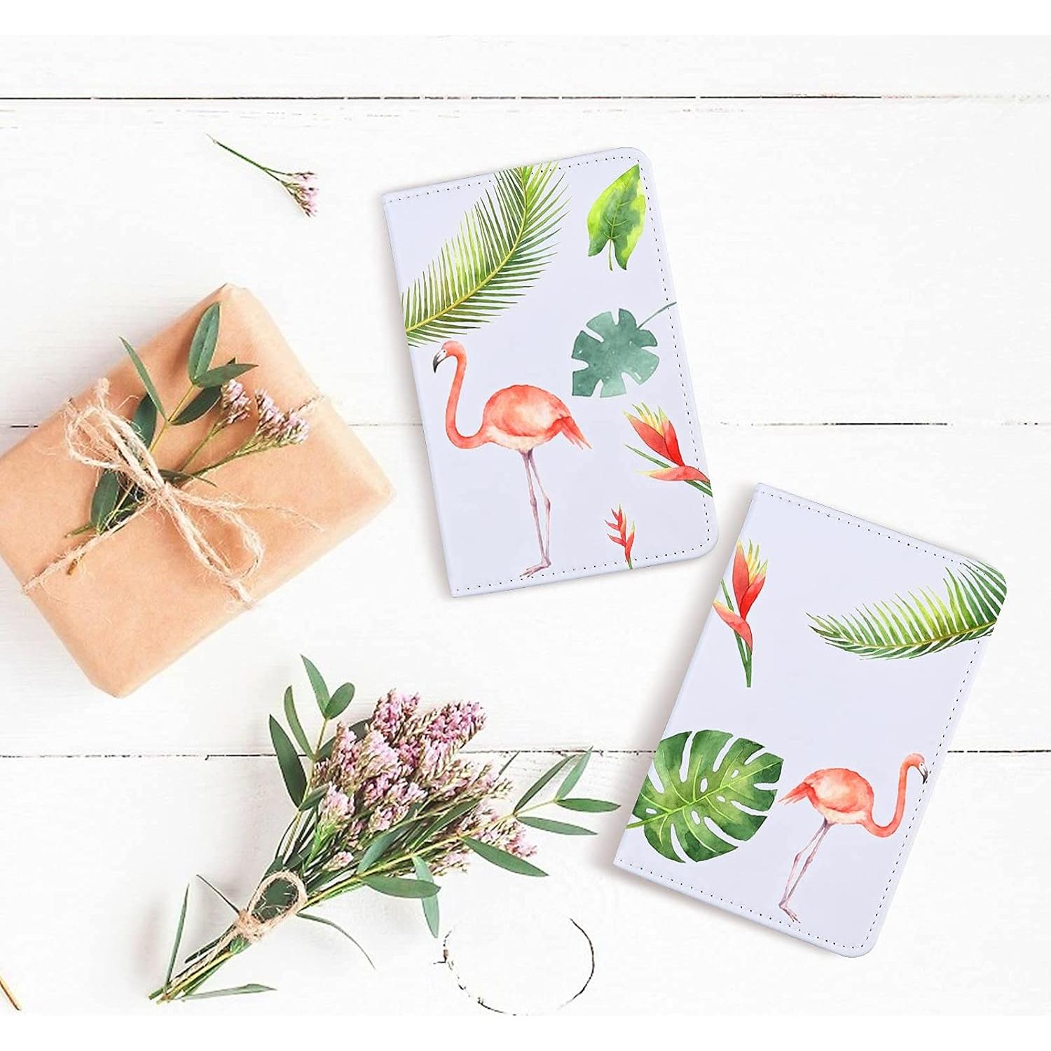 Cubiertas para Pasaporte de Cuero PU Haomian - 4 Piezas, RFID, Negro