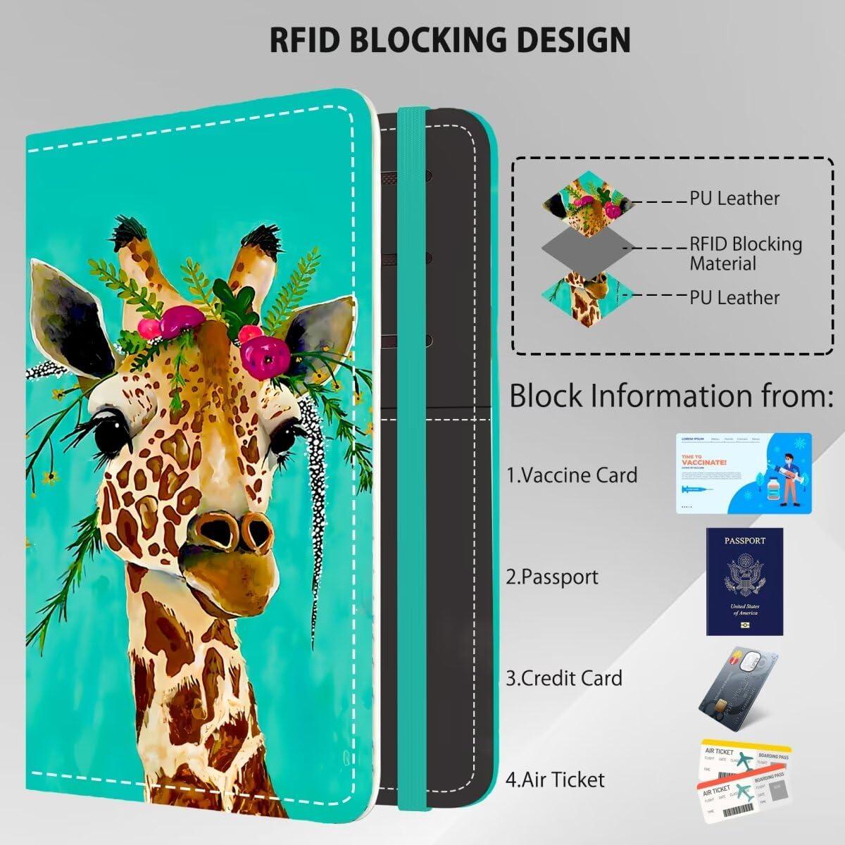 Portapasaportes RFID Jirafa - Organizador de Documentos de Viaje