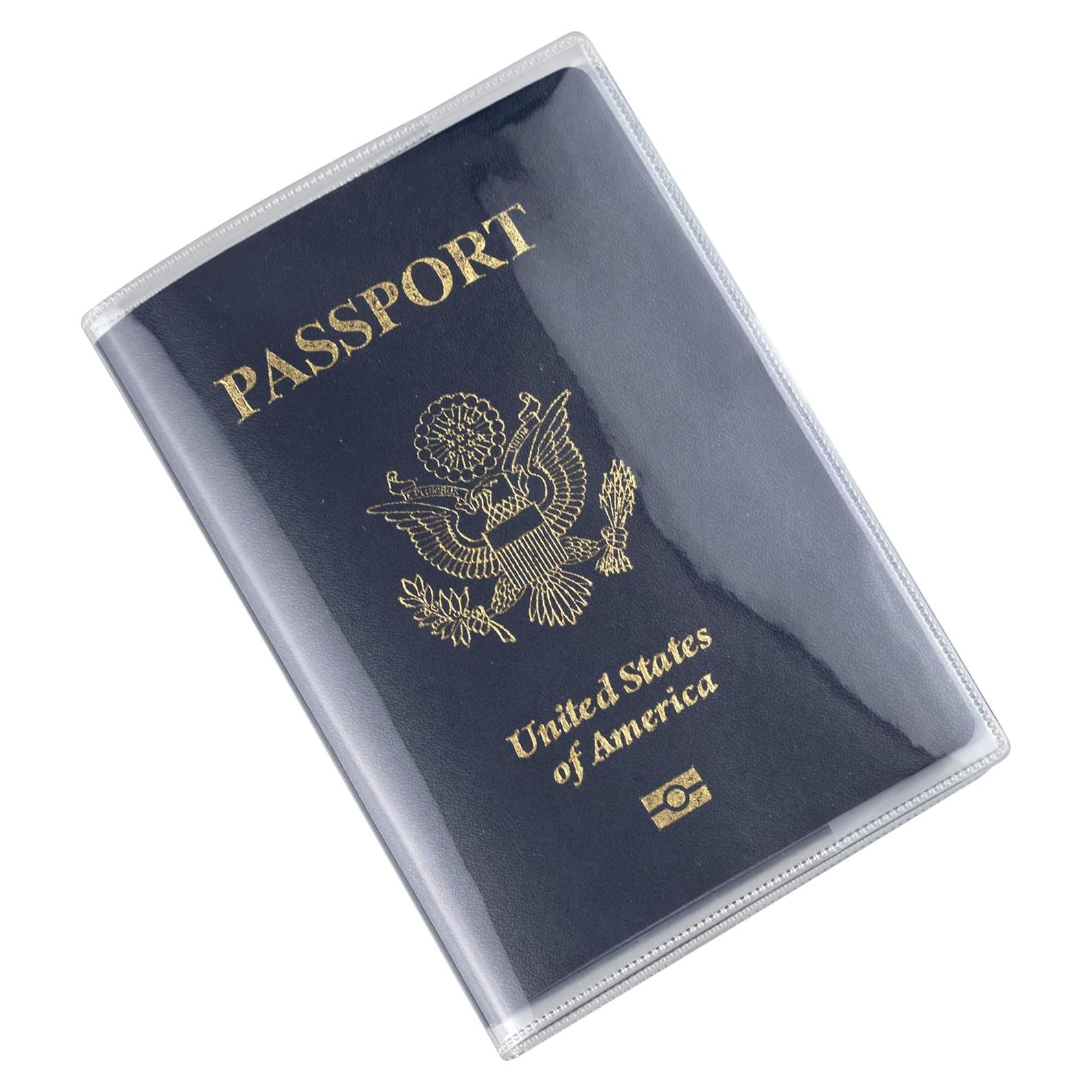 10 Fundas de Pasaporte Transparentes PVC Display Cheng