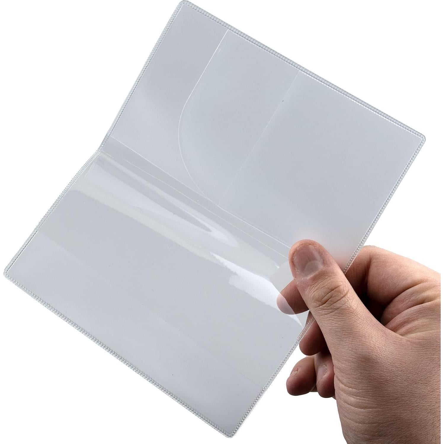 10 Fundas de Pasaporte Transparentes PVC Display Cheng