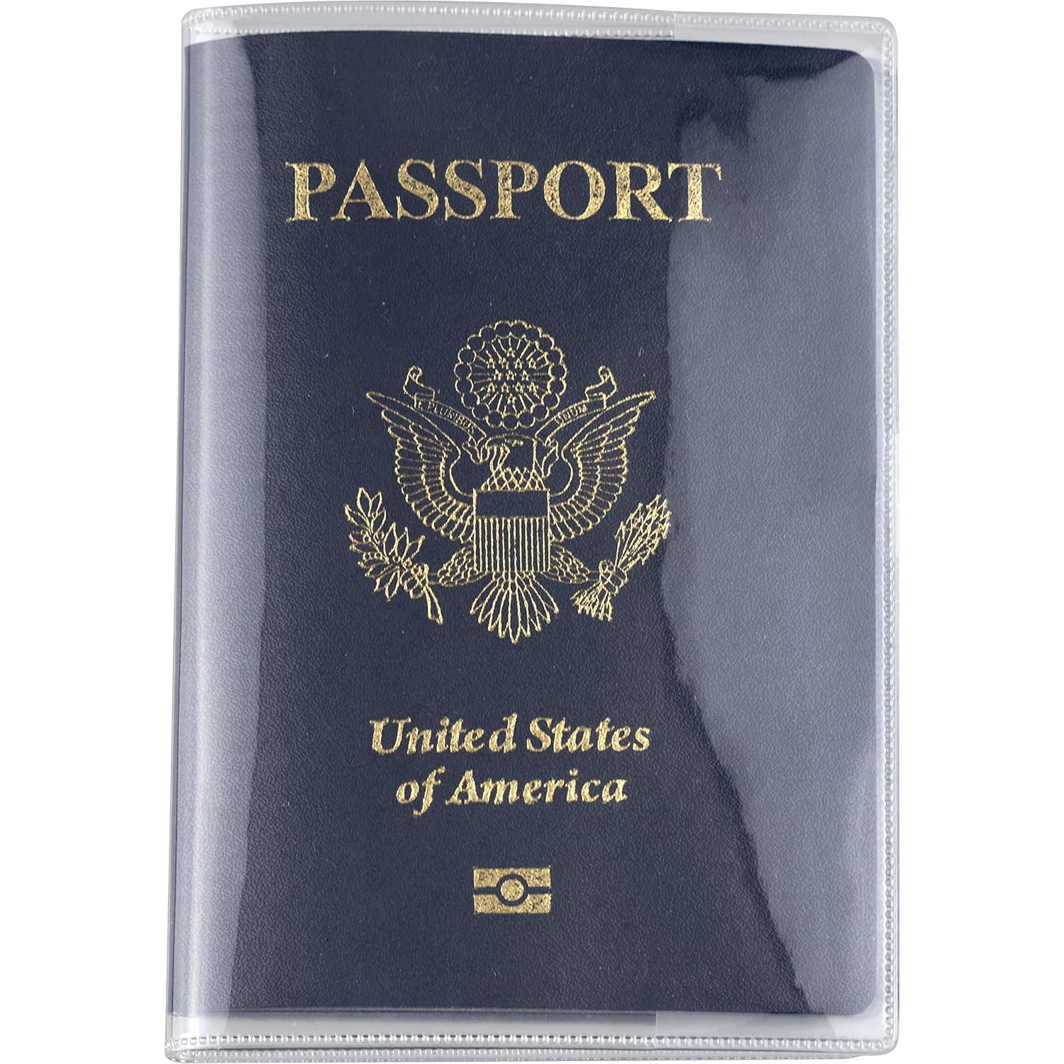 10 Fundas de Pasaporte Transparentes PVC Display Cheng