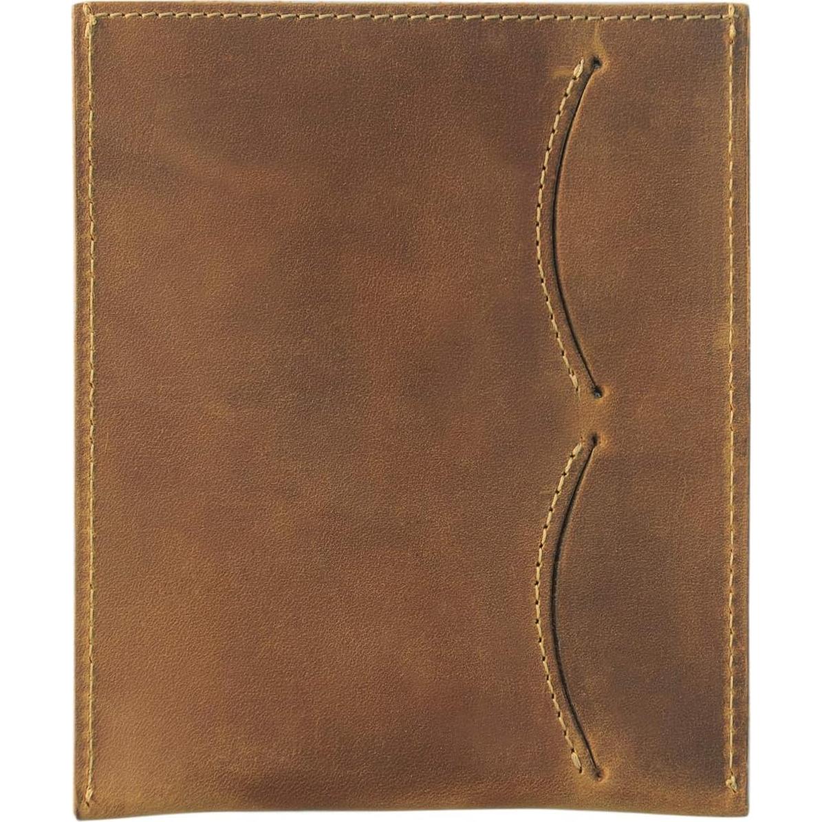 Funda de Pasaporte de Cuero Wanderings con Bloqueo RFID