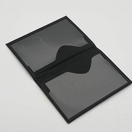 Funda de Pasaporte de Cuero Suave JOYID - Negro 10x14cm