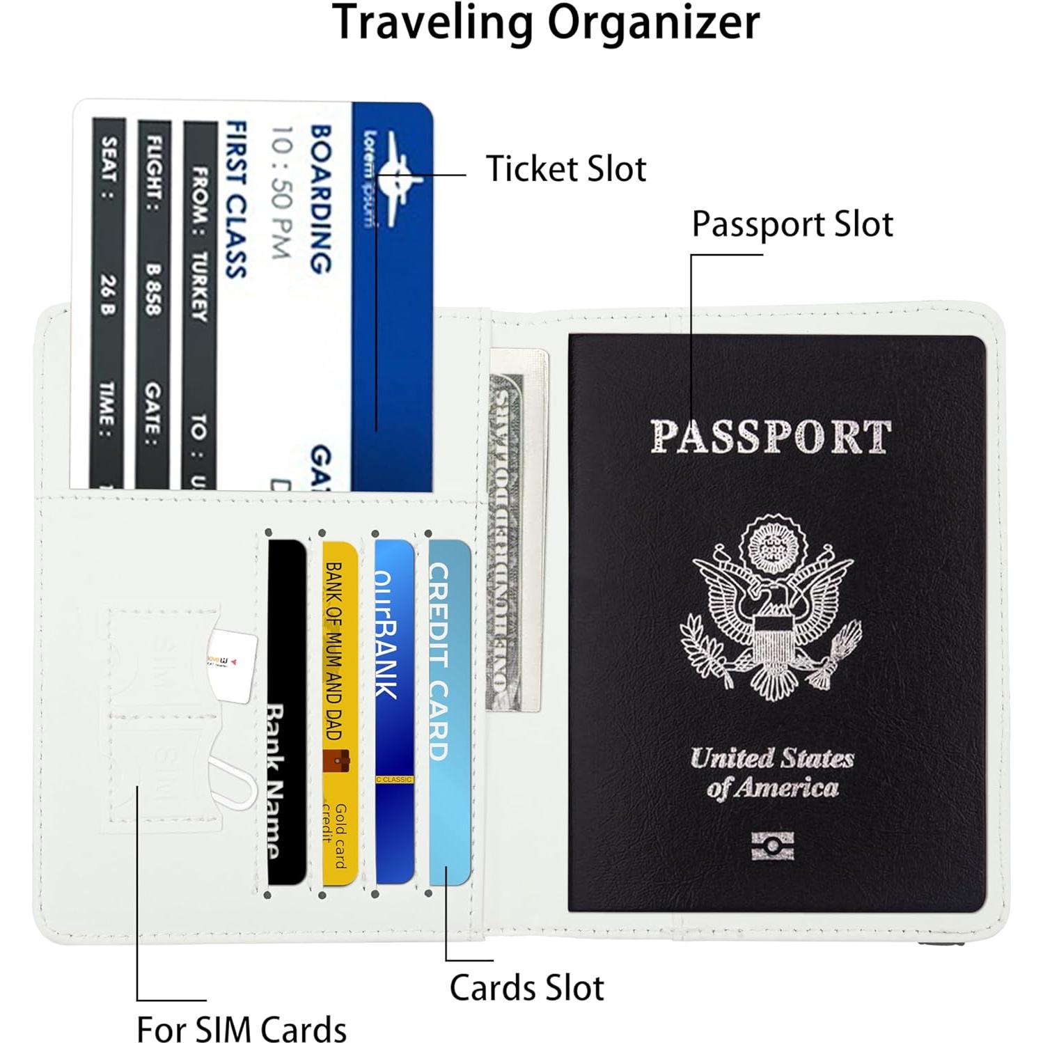 Portapasaportes Bassyil Mapa de Pirata Antiguo Unisex