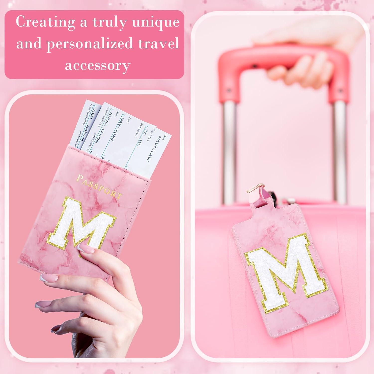 Funda de Pasaporte Rosa Giesiery con Etiqueta de Equipaje