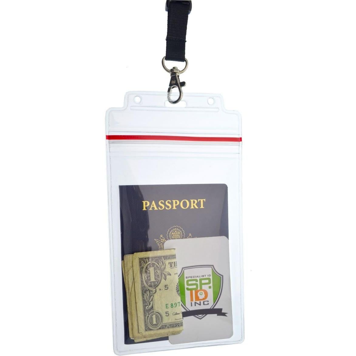 Porta Pasaportes 2 Paquete Specialist ID Negro Impermeable