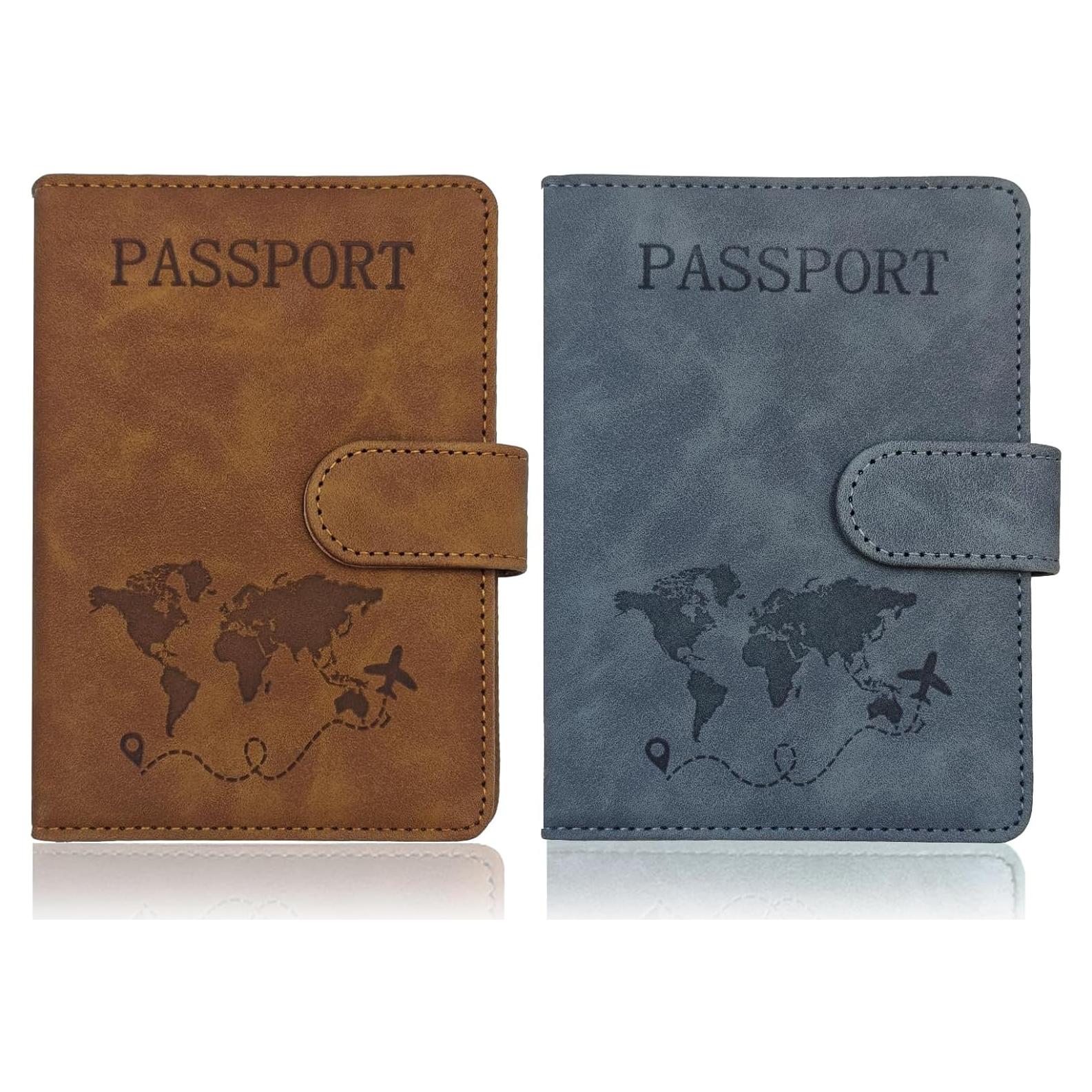 Set 2 Titulares de Pasaporte Bloqueo RFID Starfa Lab Unisex