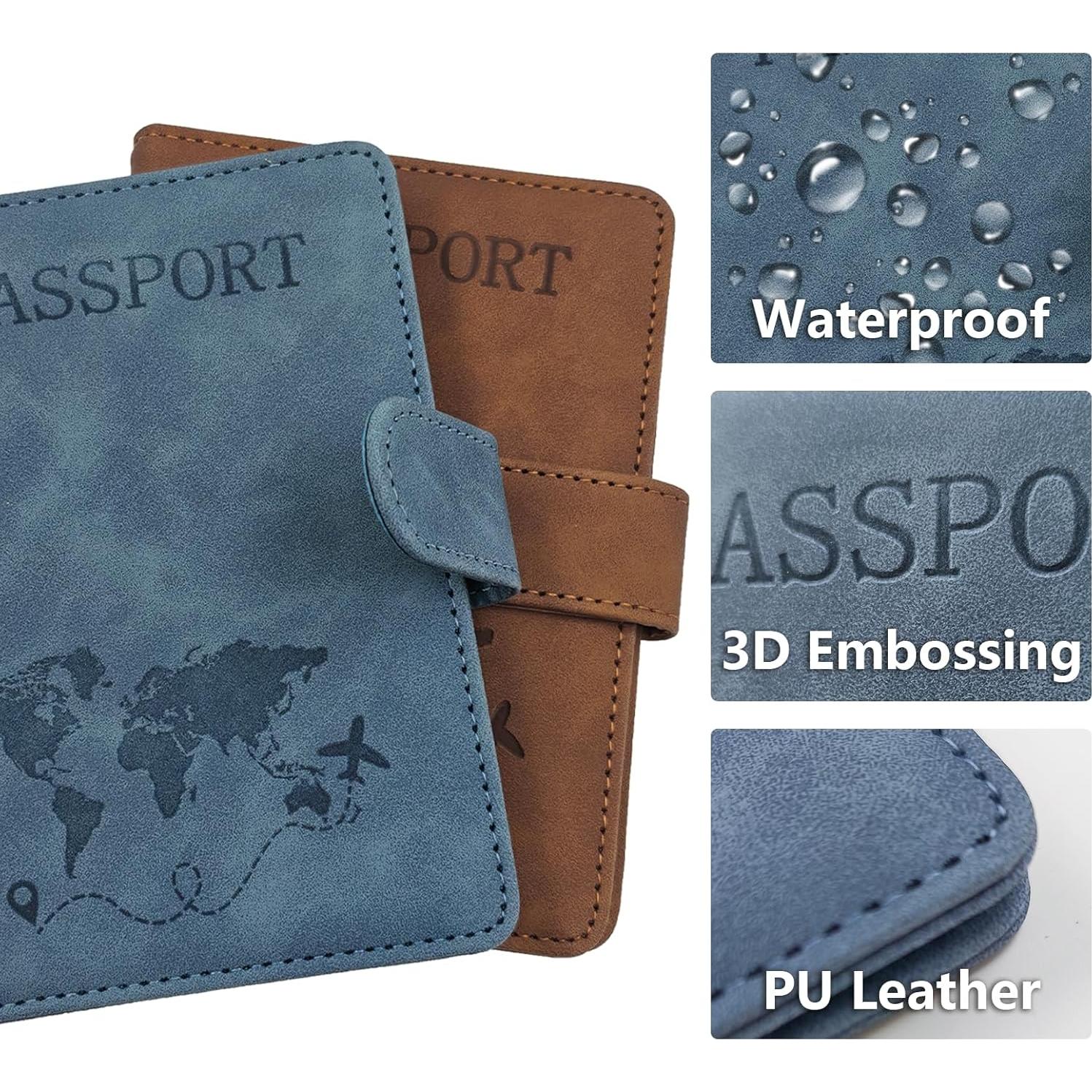 Set 2 Titulares de Pasaporte Bloqueo RFID Starfa Lab Unisex