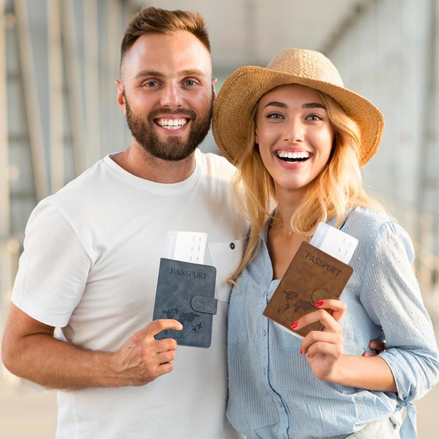 Set 2 Titulares de Pasaporte Bloqueo RFID Starfa Lab Unisex