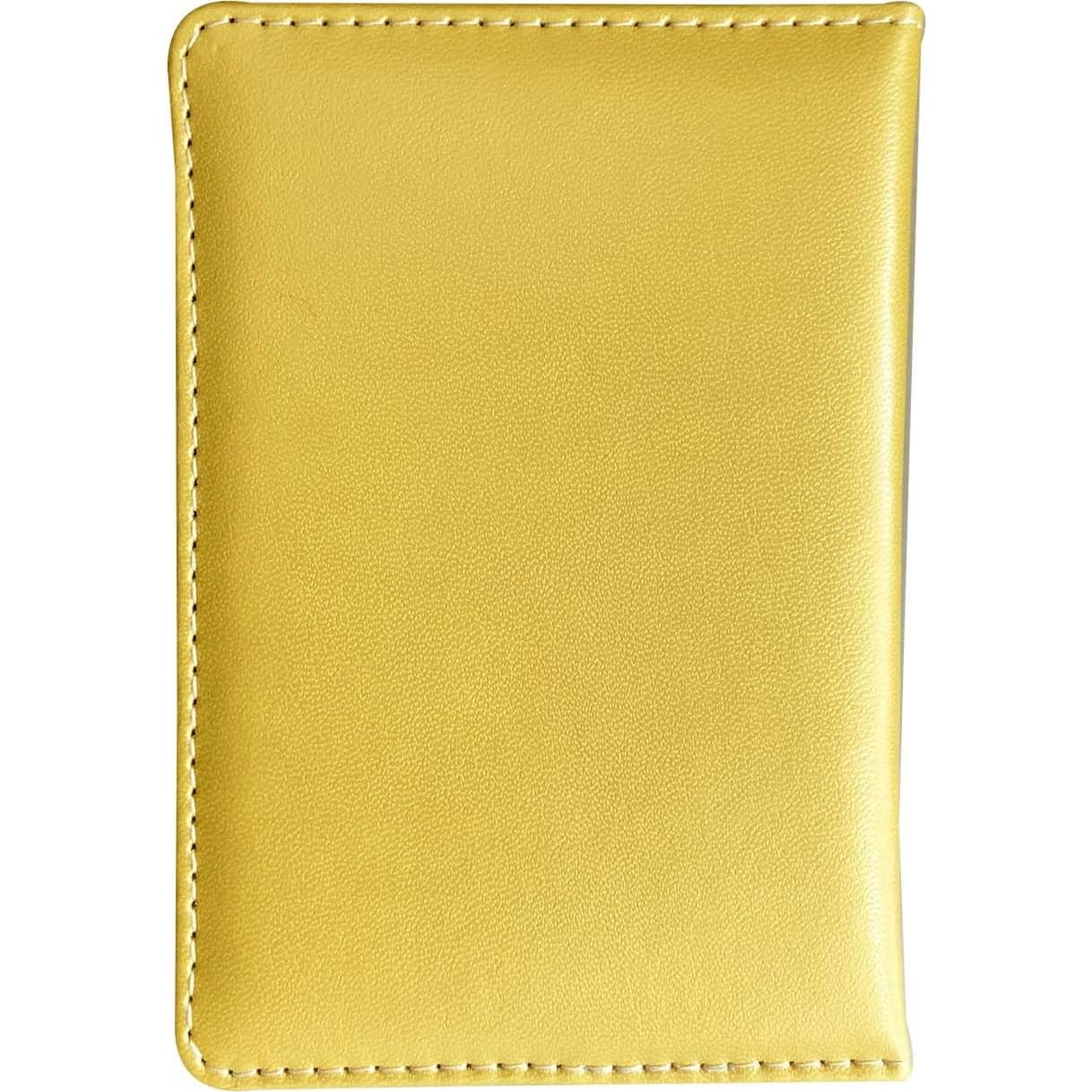 Cubierta de Pasaporte Missmore PU Cuero Amarillo - Diseño EE. UU.