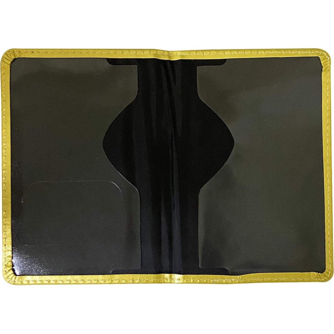 Cubierta de Pasaporte Missmore PU Cuero Amarillo - Diseño EE. UU.