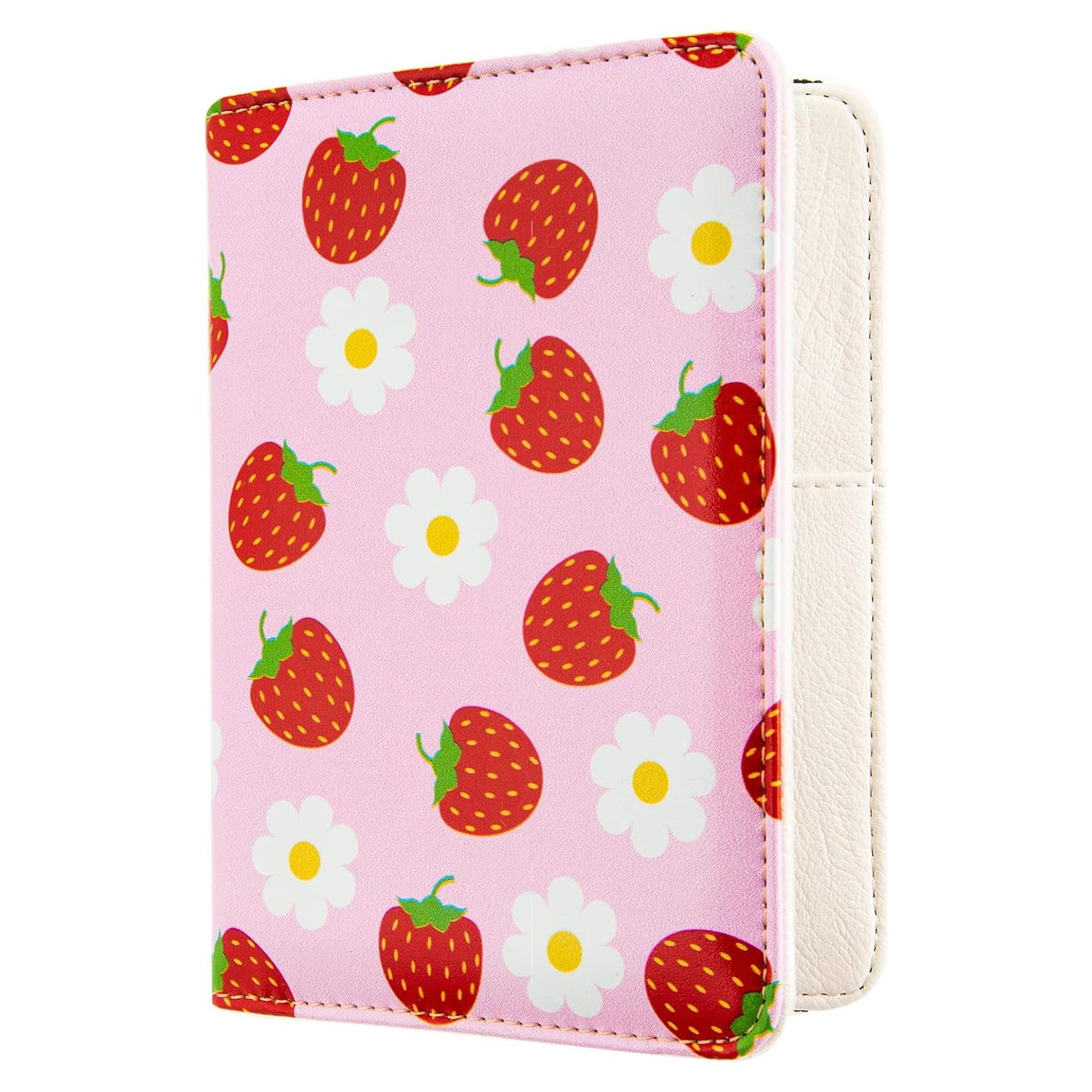 Funda de Pasaporte AIRMORS RFID Bloqueo Rosa Fresa 14x9.4cm