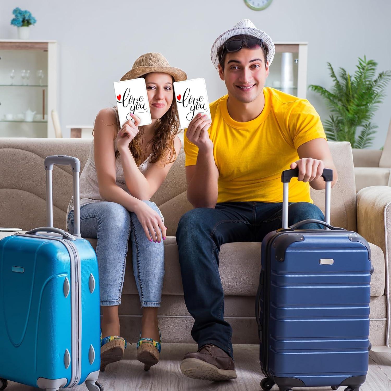 8 Fundas de Pasaporte de Sublimación Yeaqee - Cuero PU Blanco