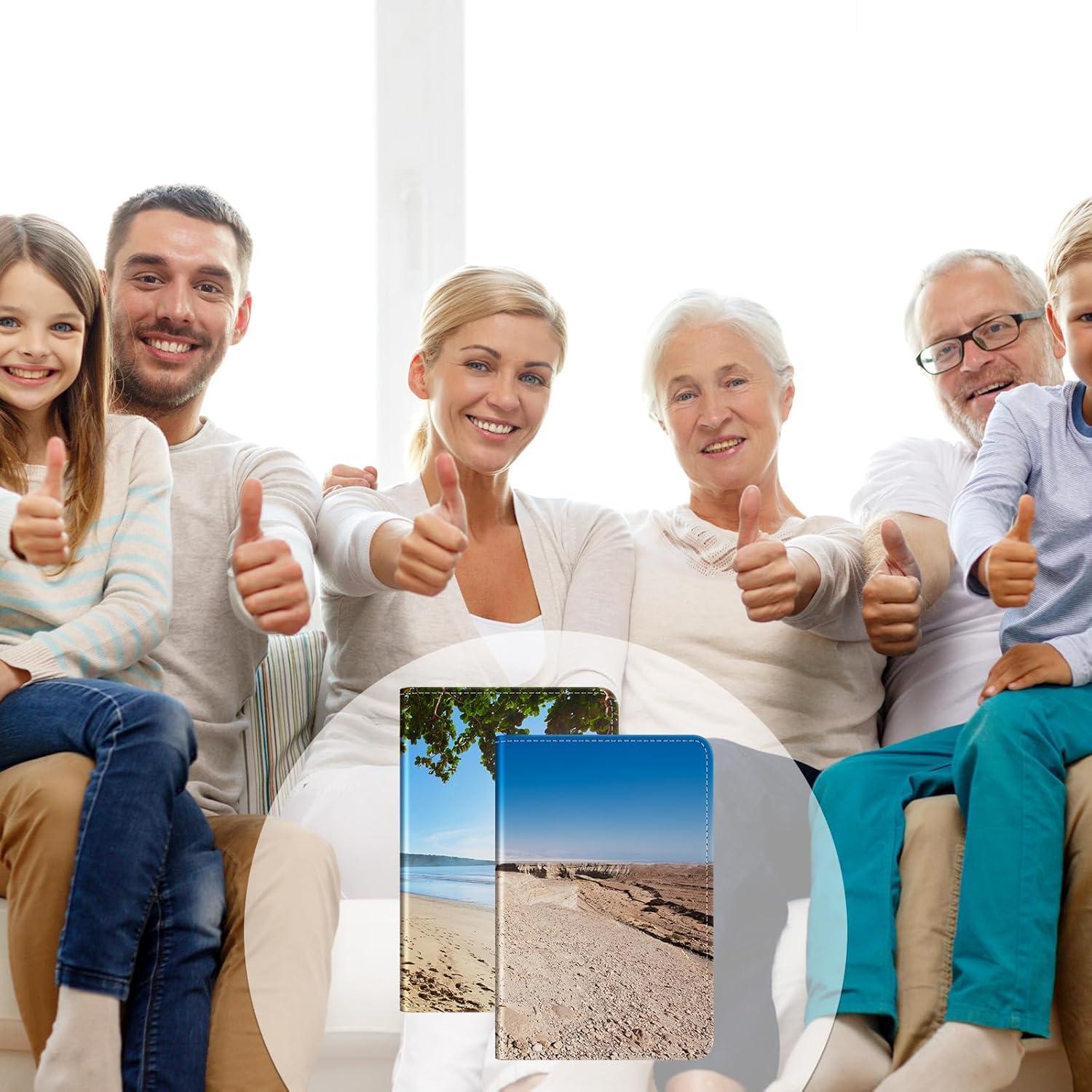 8 Fundas de Pasaporte de Sublimación Yeaqee - Cuero PU Blanco