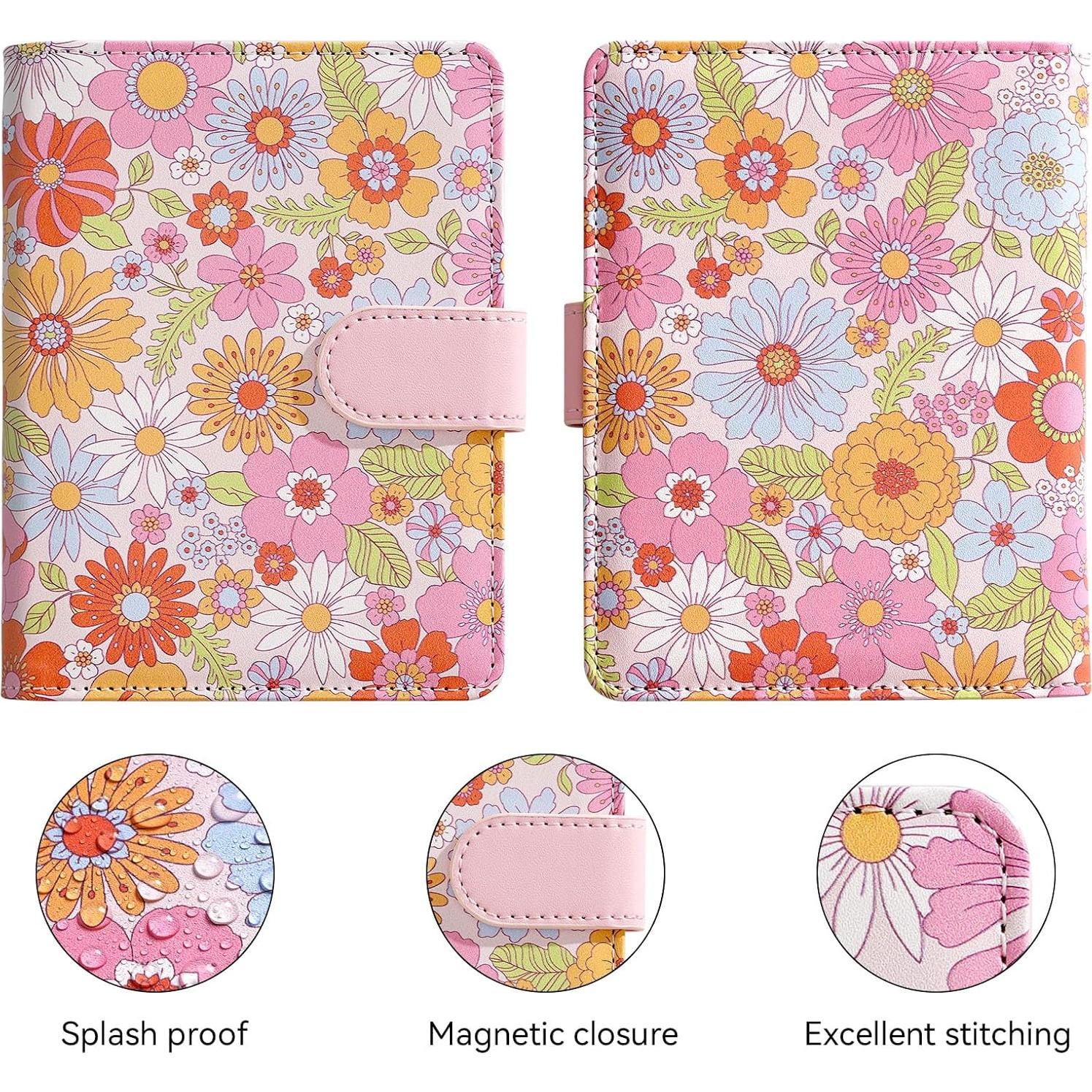 Portapasaportes Esseroo Floral Rosa con Bloqueo RFID