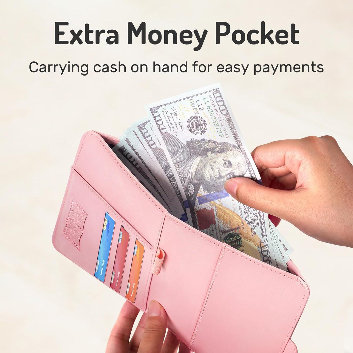 Funda de Pasaporte Forvencer con Bloqueo RFID y Bolsillo