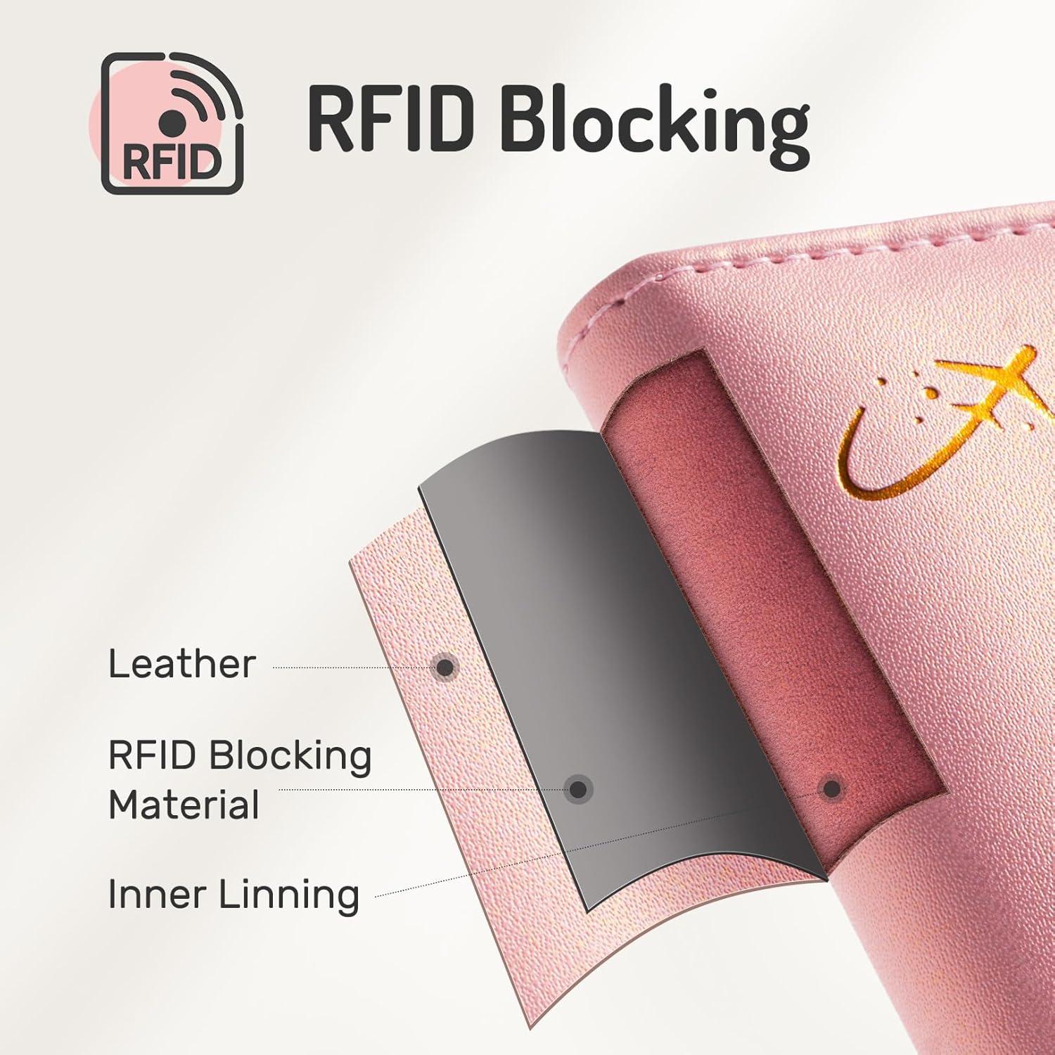 Funda de Pasaporte Forvencer con Bloqueo RFID y Bolsillo