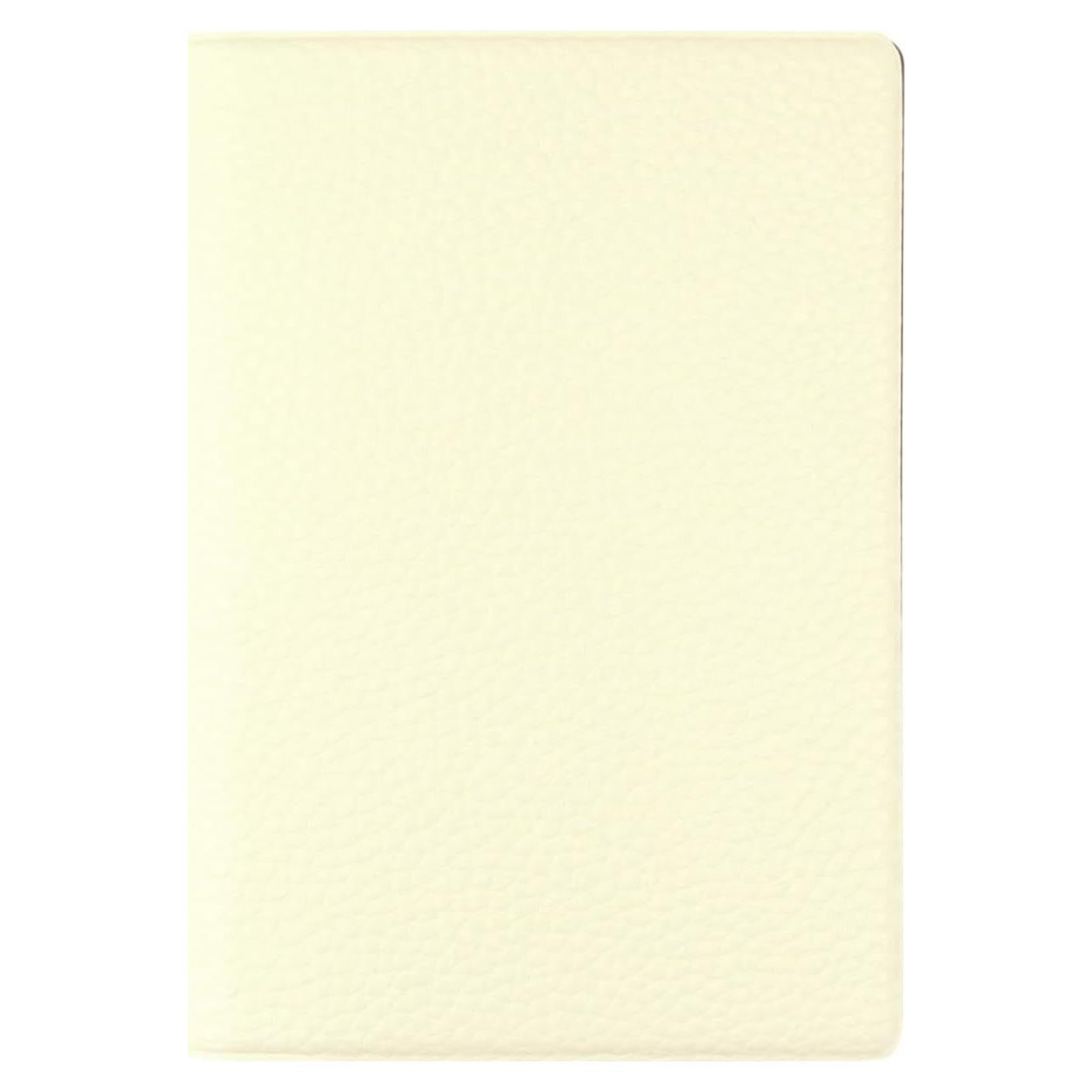 Funda de Pasaporte Fenice Clásica RFID Cuero Vegano Blanco