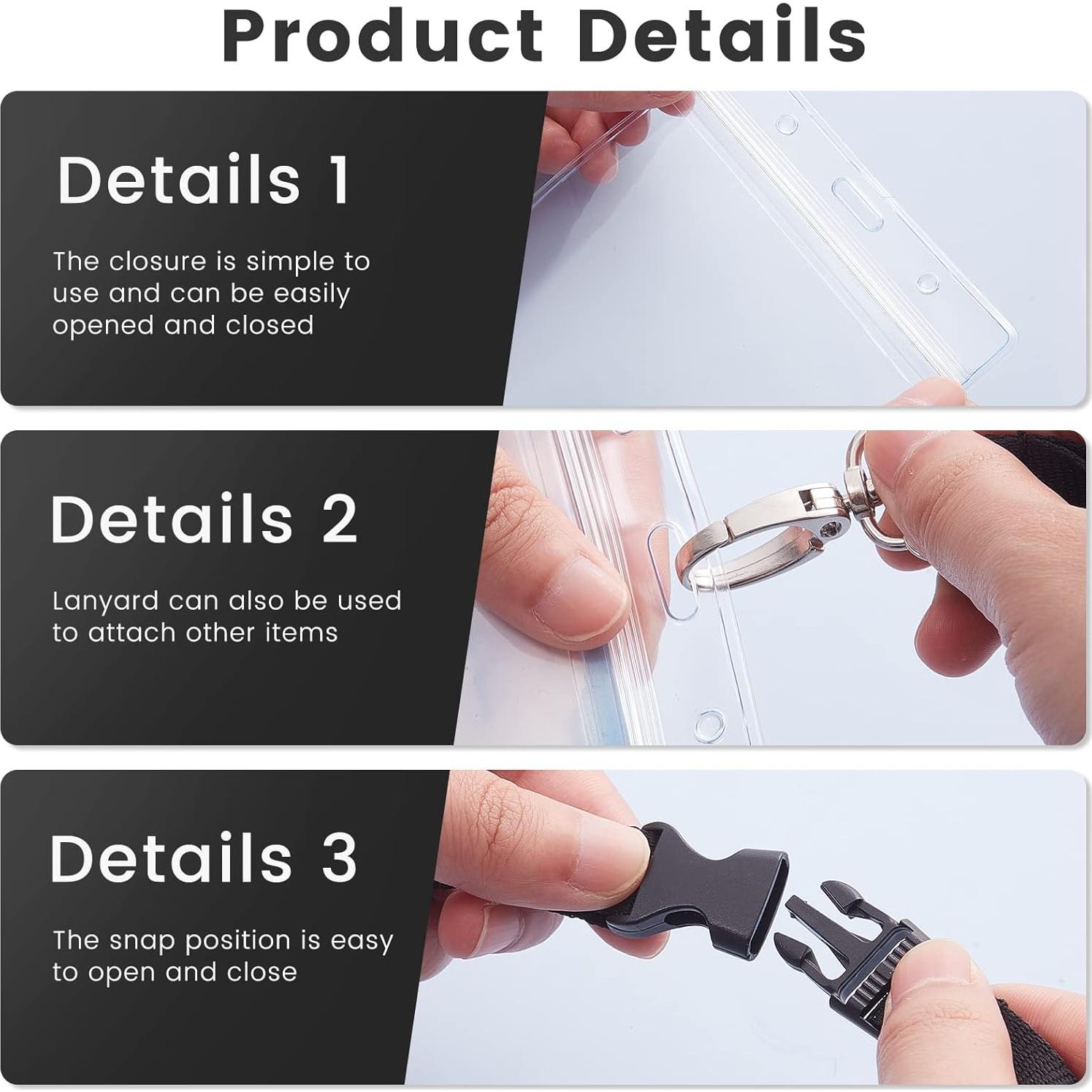 Portapasaportes Impermeable Tinlade 4 Piezas con Cuerdas