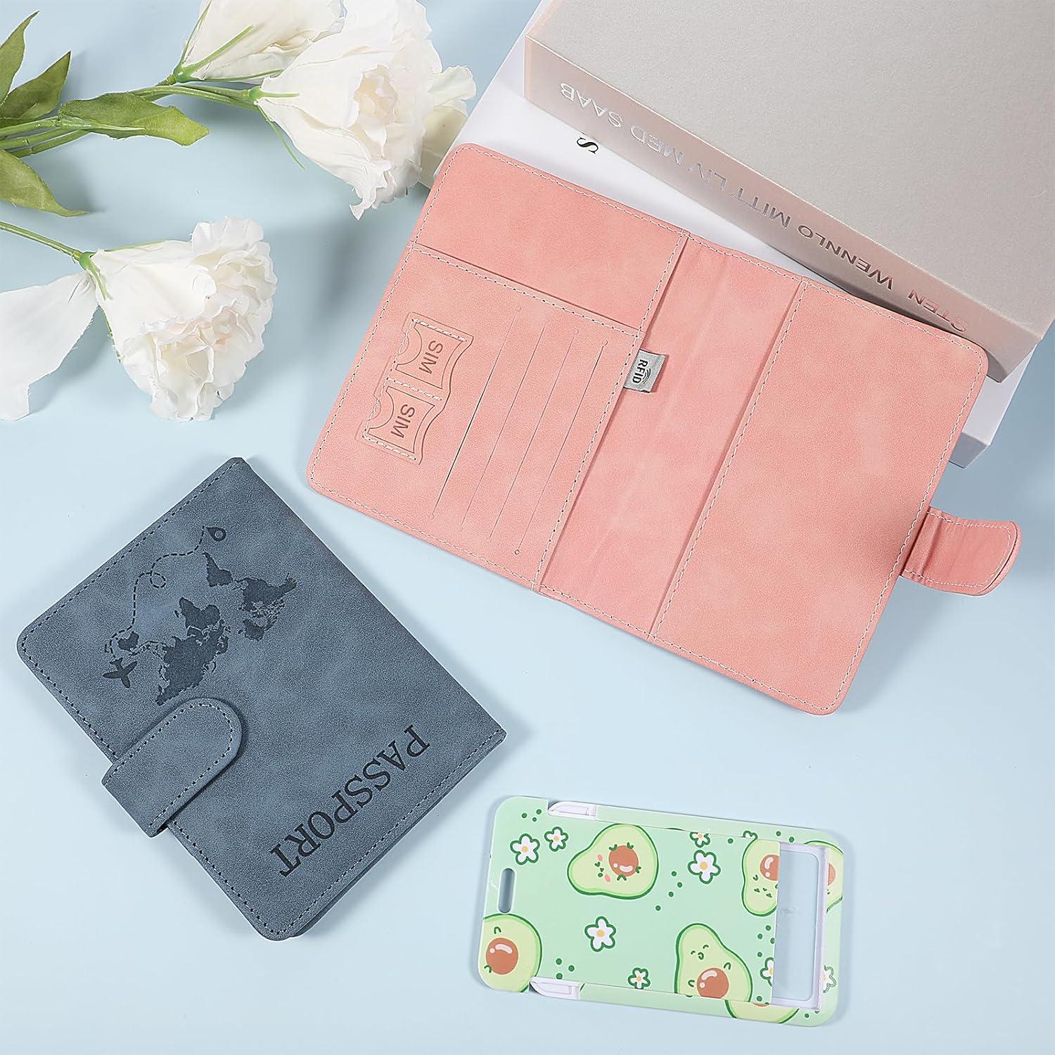 Soporte de Pasaporte de Viaje YQQYG con Bloqueo RFID - 2 Pcs