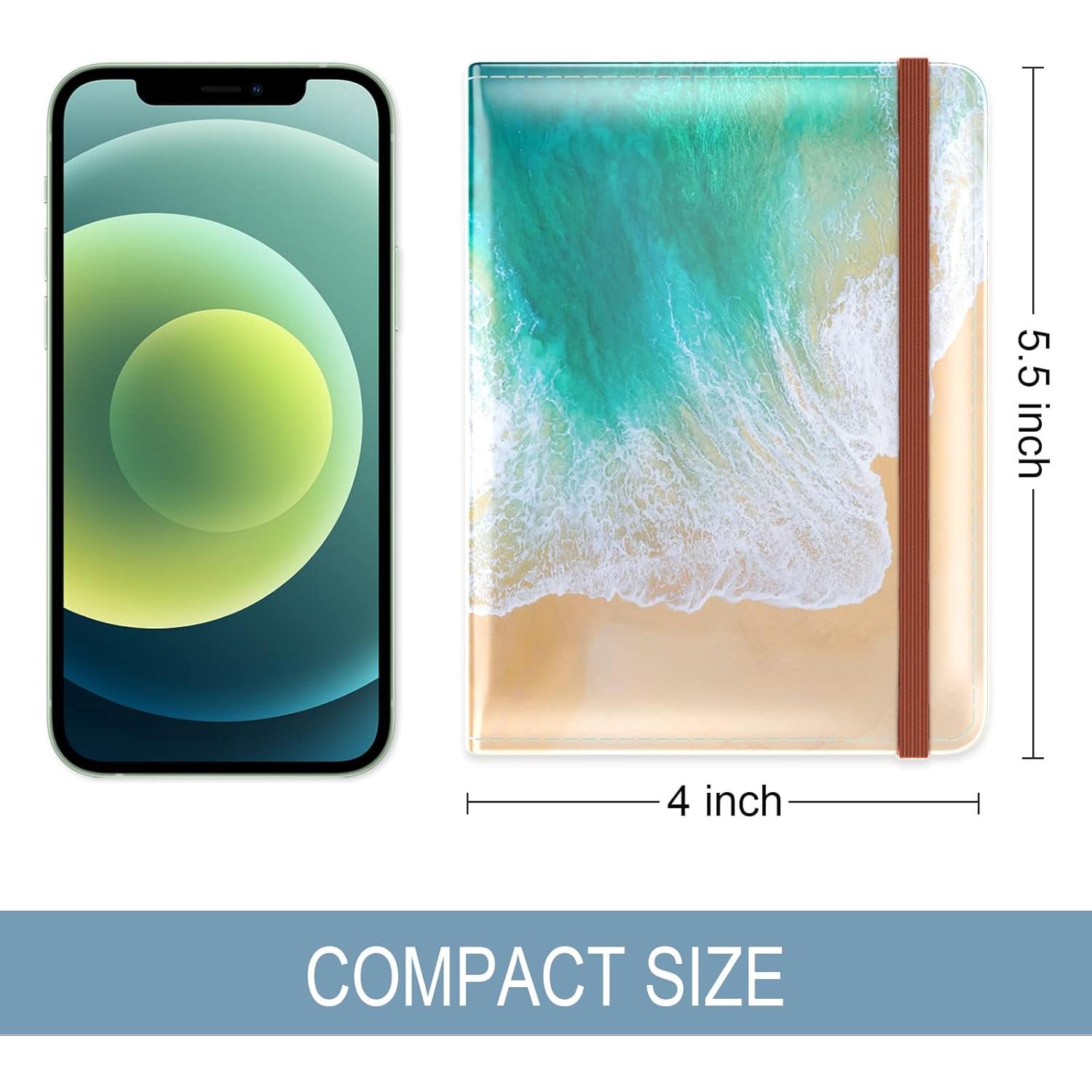 Portapasaportes Hsxnam Playa, Protección RFID, 10.16x13.97cm