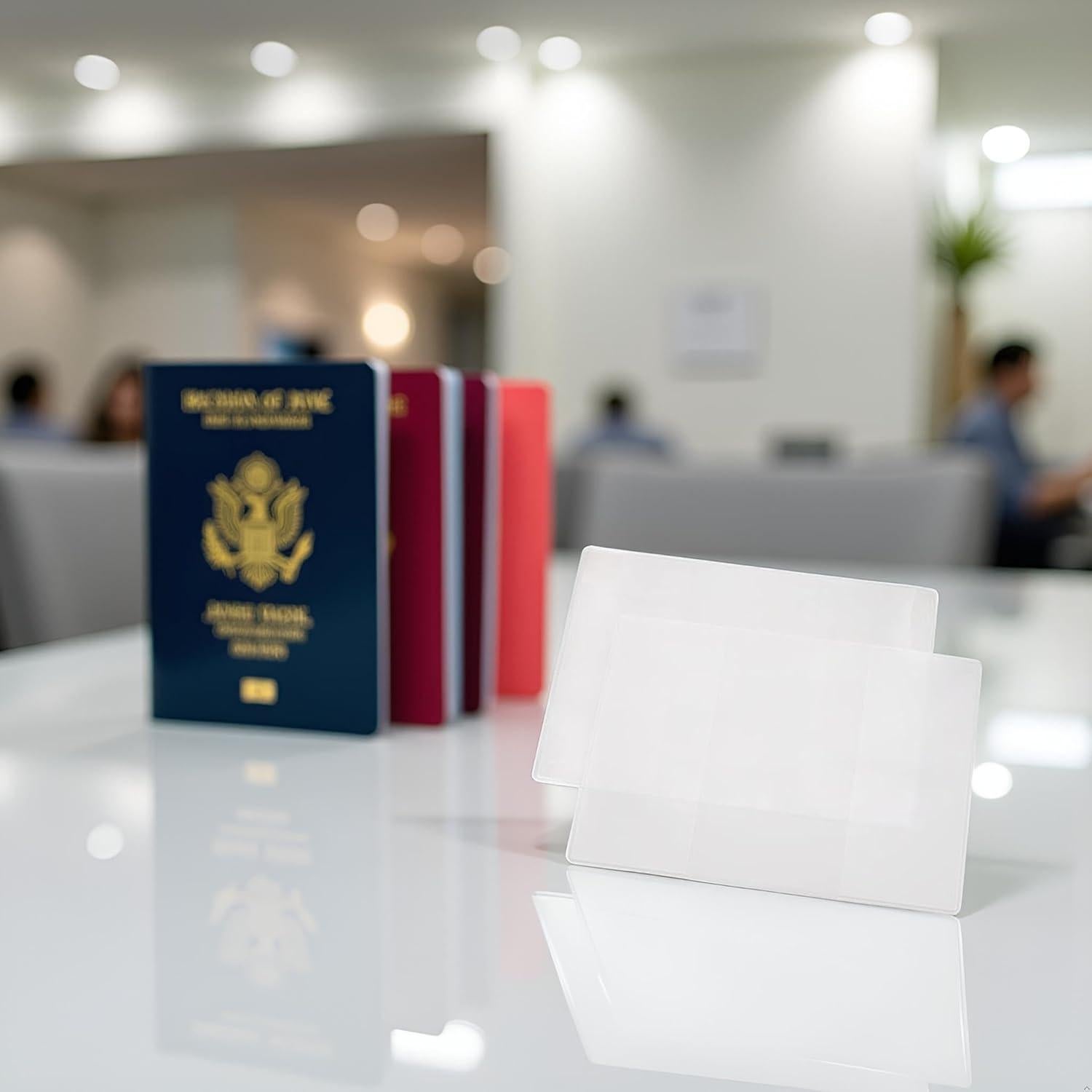 Funda Protectora para Pasaporte BWESOO Transparente Duradera
