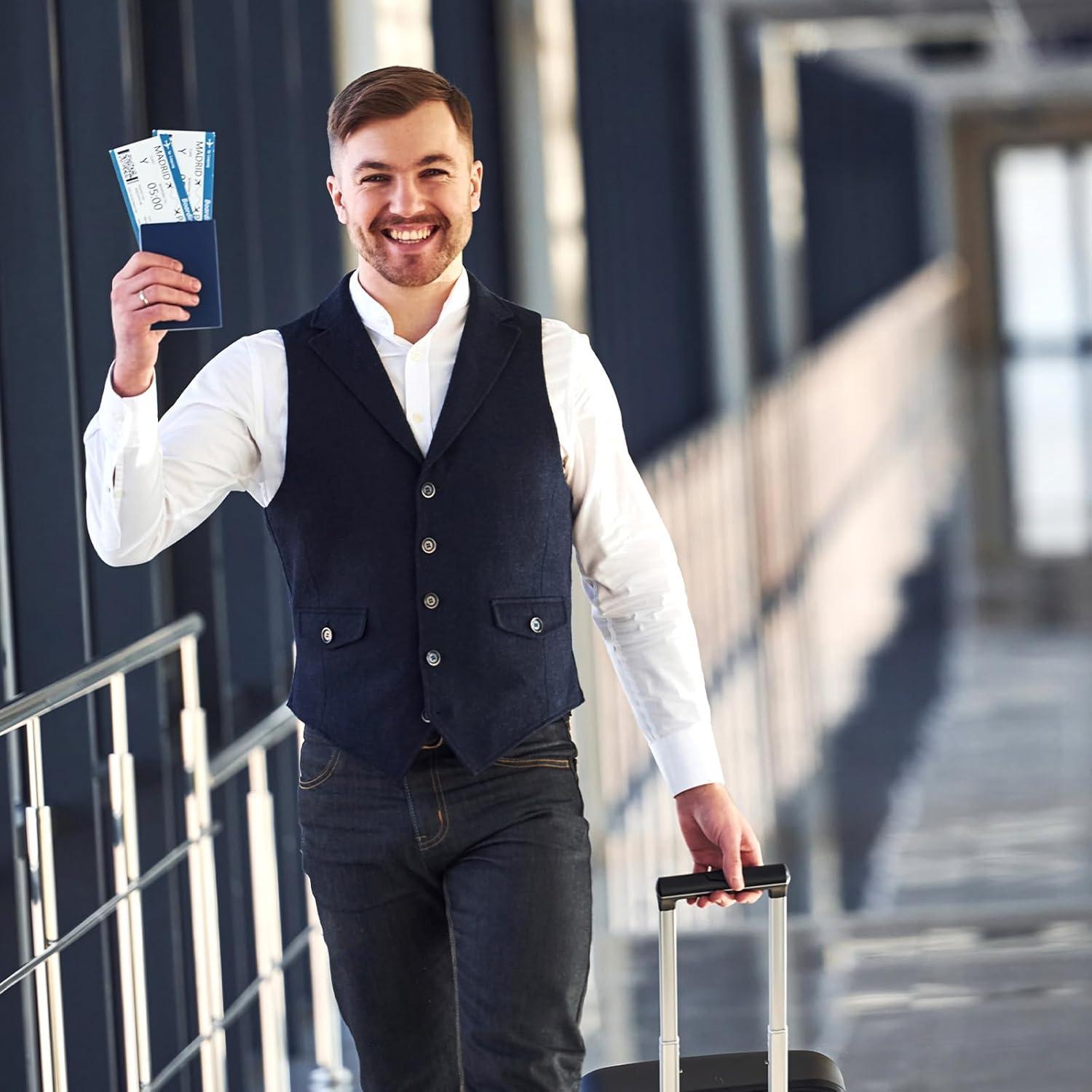 5 Soportes de Pasaporte Transparentes PVC Trinkrittey 18.8x13.5cm