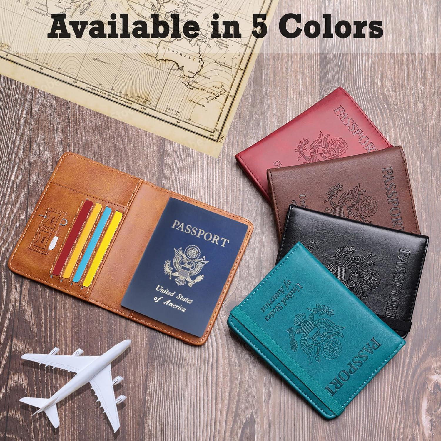 Portafolio de Pasaporte RFID Shvigel Negro - Funda Unisex