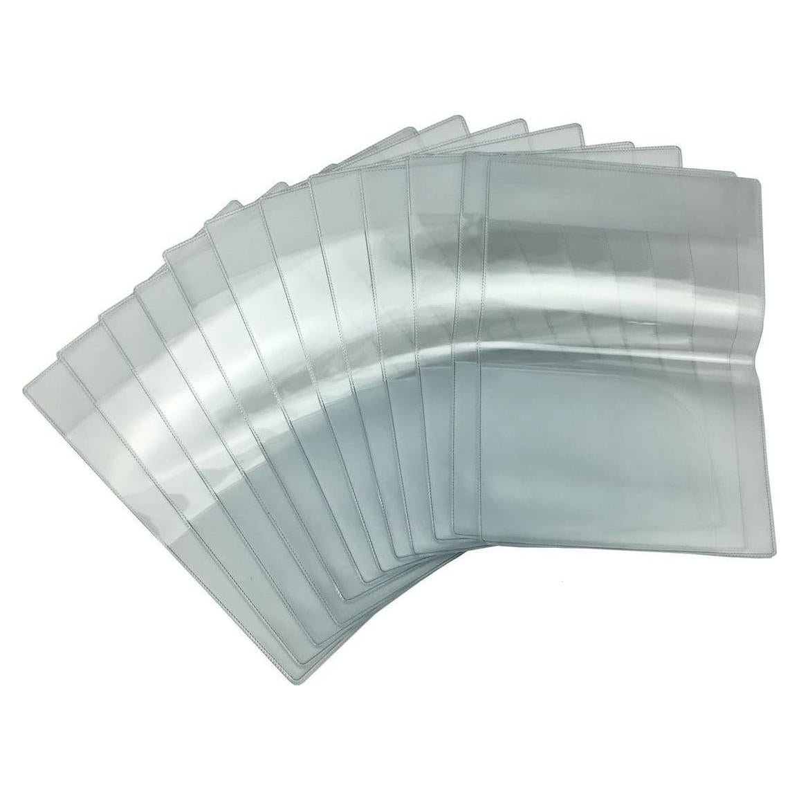 Funda de Pasaporte Plástico Transparente Todo en Uno - 10 Piezas