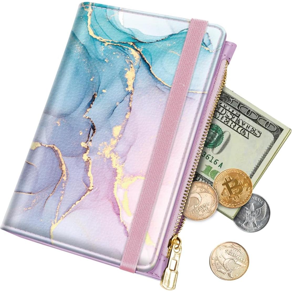 Funda de Pasaporte Simikol con Cremallera y Bloqueo RFID