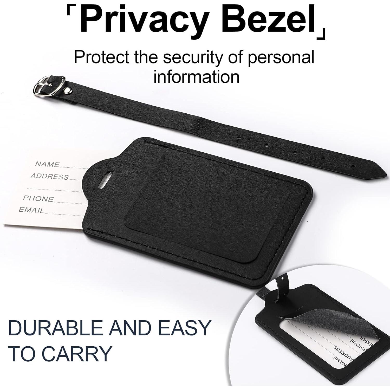 Juego de Etiquetas de Equipaje y Fundas de Pasaporte Cosweet - 2 Pcs