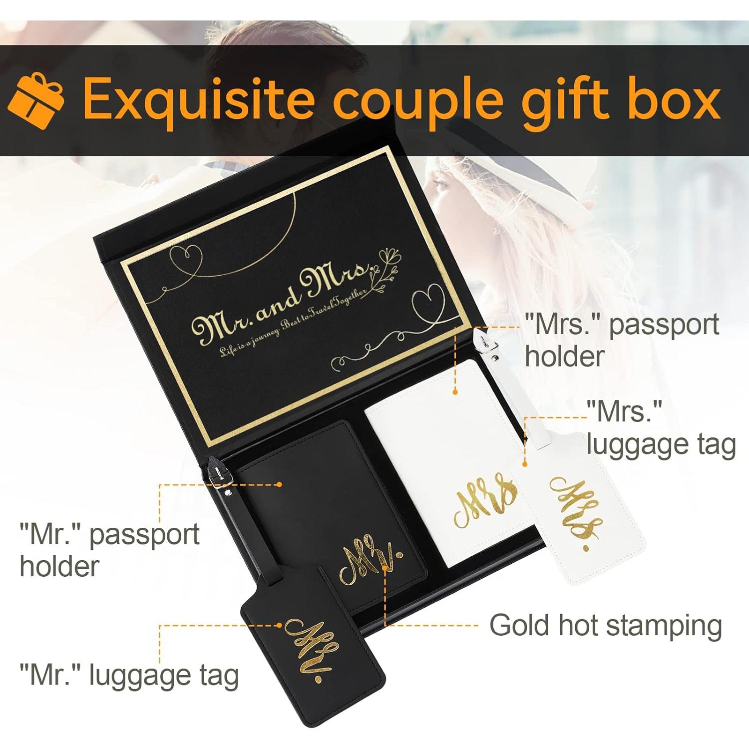 Juego de Etiquetas de Equipaje y Fundas de Pasaporte Cosweet - 2 Pcs