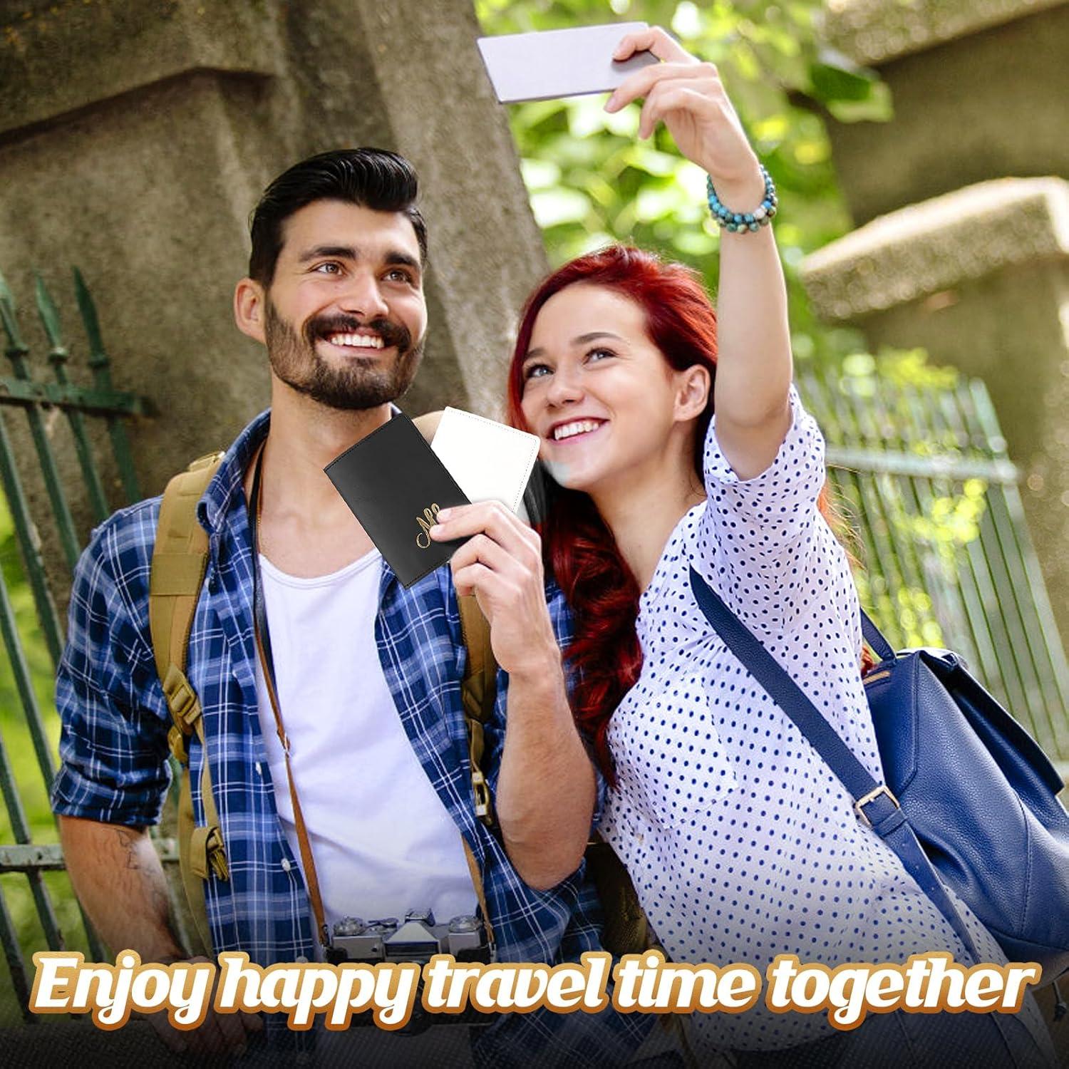 Juego de Etiquetas de Equipaje y Fundas de Pasaporte Cosweet - 2 Pcs