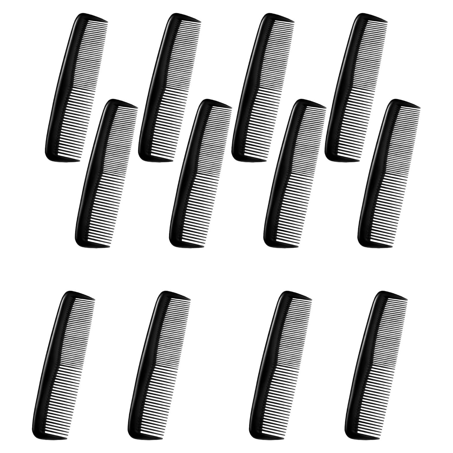 12 Peines de Bolsillo DIMROM - Peines Desechables Negros