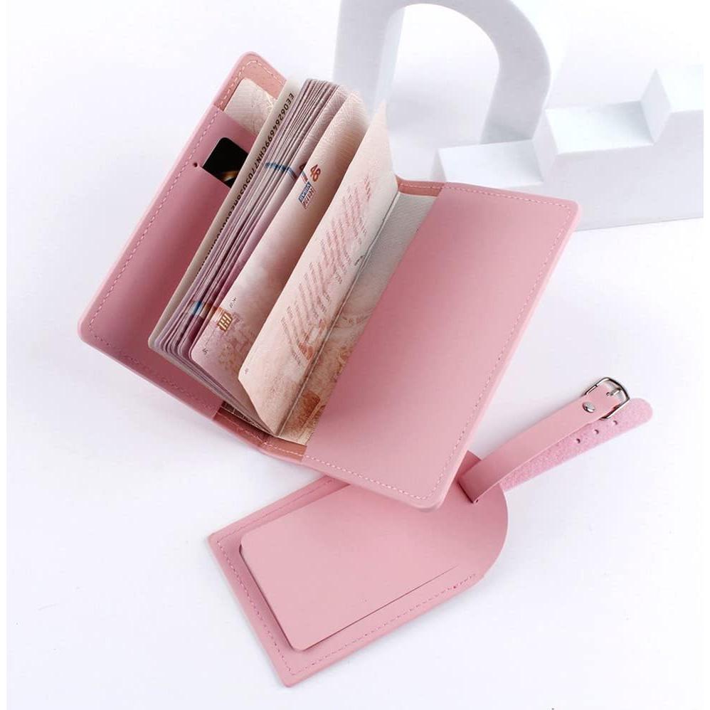 Conjunto 2 Etiquetas de Equipaje y 2 Fundas de Pasaporte Bekecidi