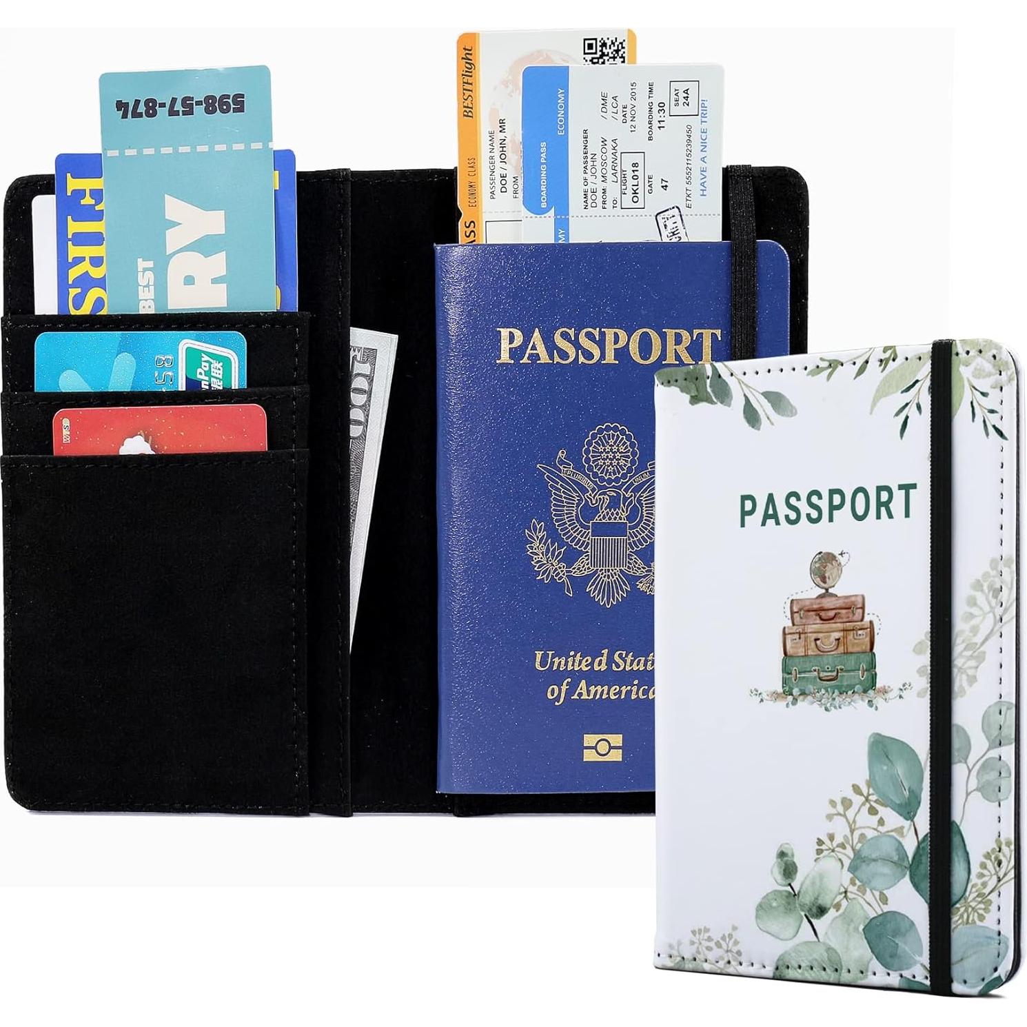 Portafolios de Pasaporte SANKING Verde Clásico 14.8x10 cm