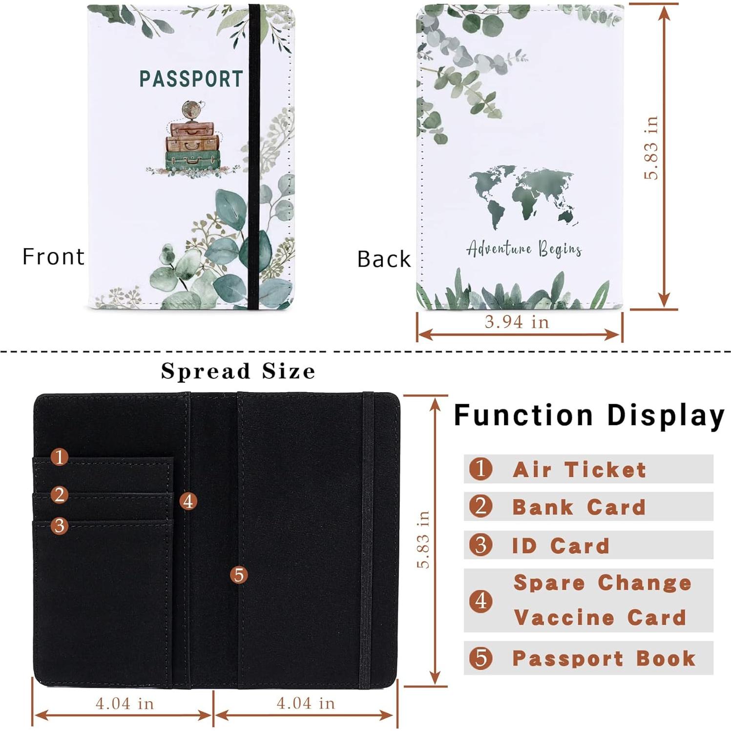 Portafolios de Pasaporte SANKING Verde Clásico 14.8x10 cm
