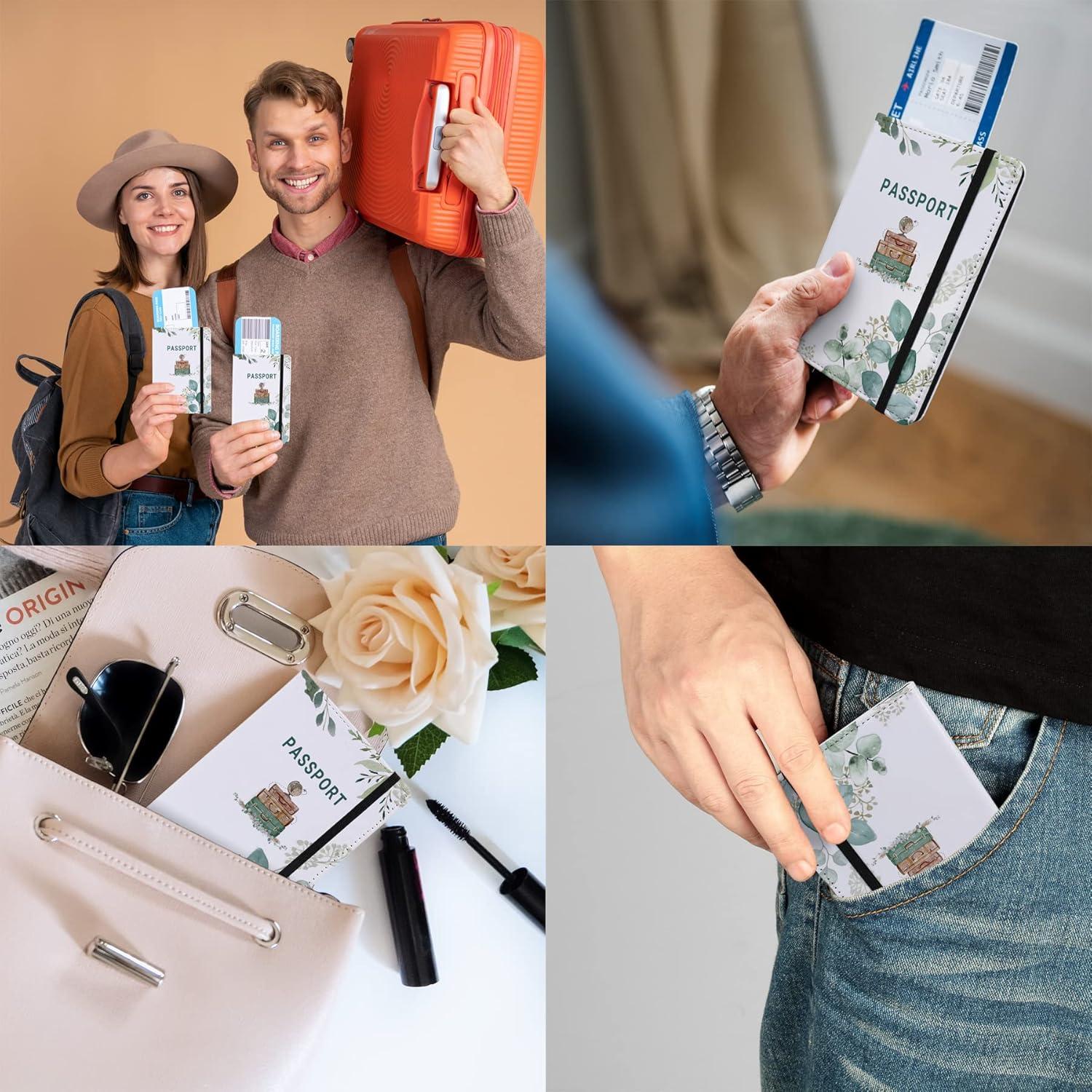 Portafolios de Pasaporte SANKING Verde Clásico 14.8x10 cm