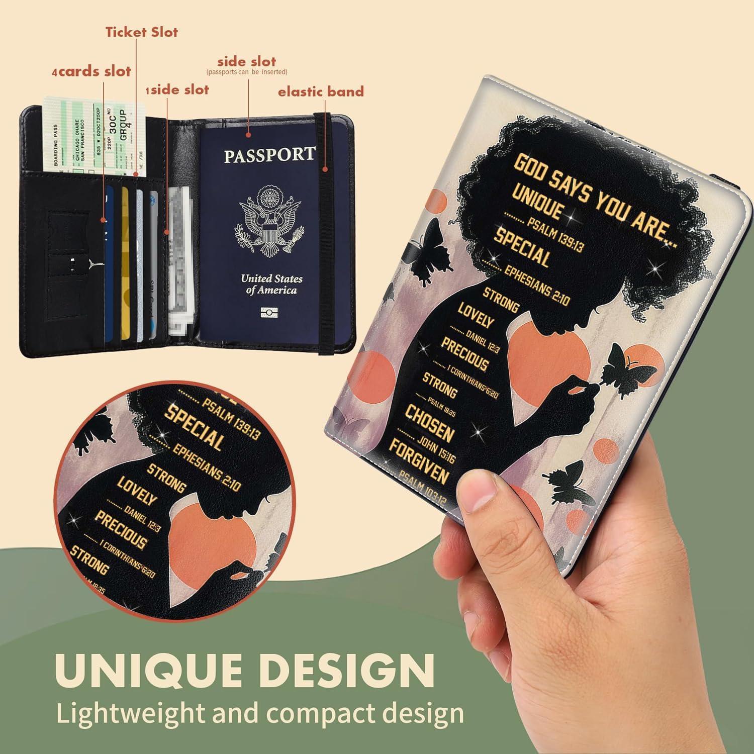 Funda de Pasaporte SOTWONSO con Bloqueo RFID y Etiquetas