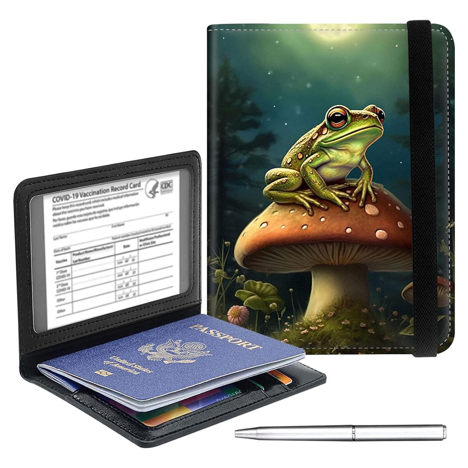 Carcasa para Pasaporte y Tarjeta de Vacuna Qindaiwen RFID