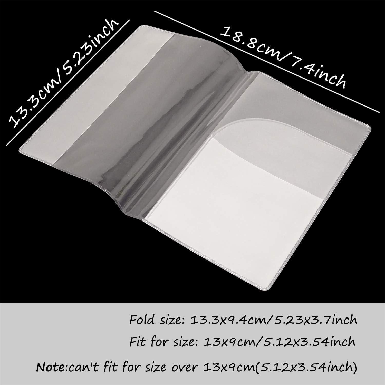 10 Fundas de Pasaporte de Plástico Honbay Transparente