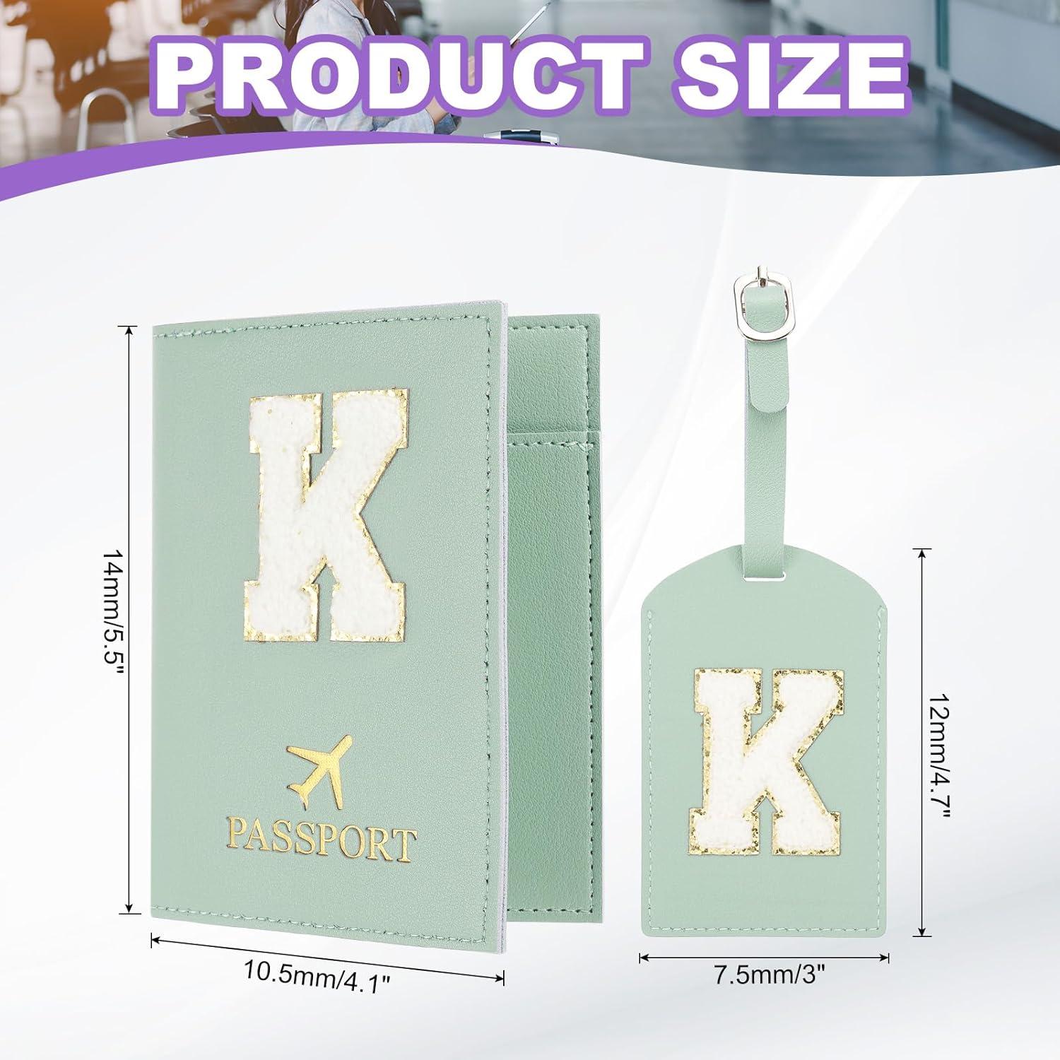 Portadocumentos de Viaje PATIKIL Verde K con Etiqueta de Equipaje